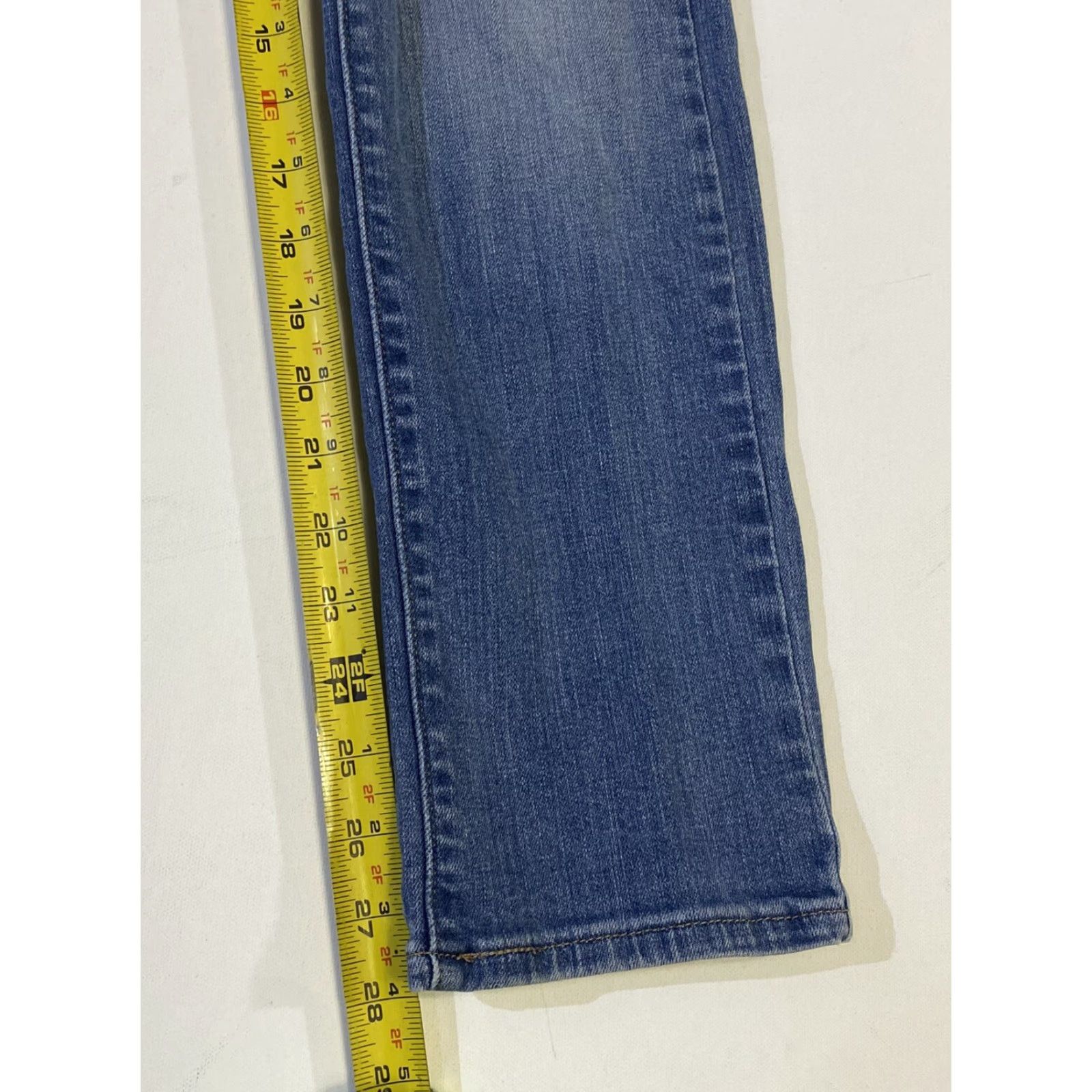Levi's Womens Levi's Demi Curve Blue Denim Low Rise Straight Leg Jeans sz 4/27 Size 27" / US 4 / IT 40 - 3 Thumbnail
