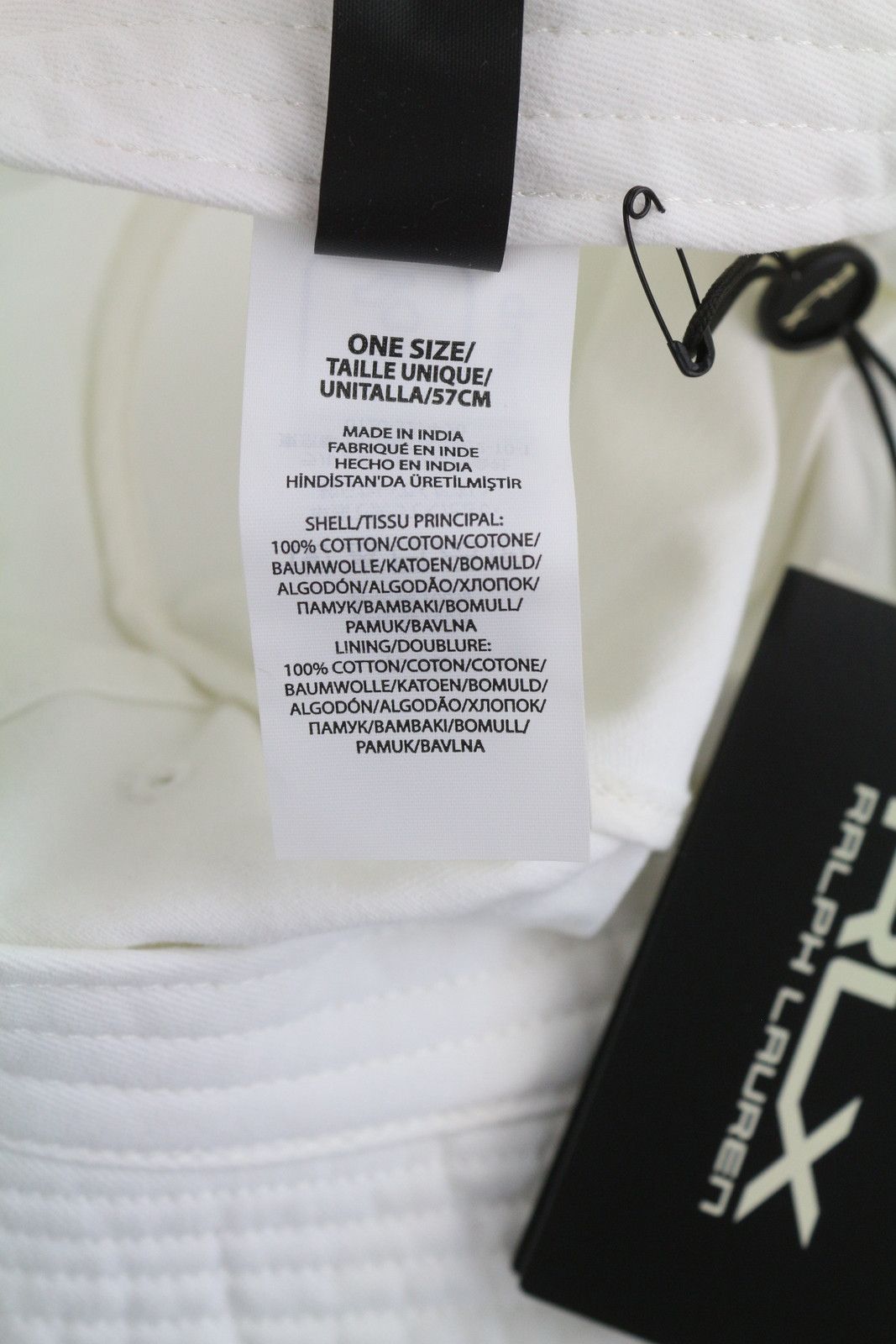 RLX Ralph Lauren GOLF 57 CM White Bucket Hat 84678 Size ONE SIZE - 9 Thumbnail