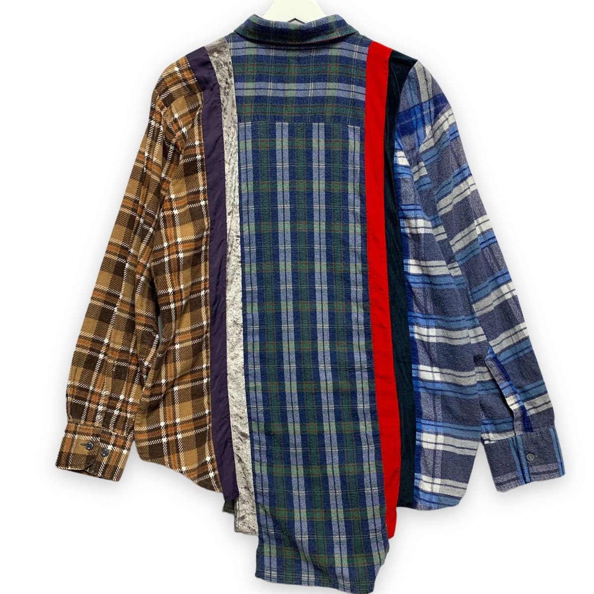 Needles NEEDLES REBUILD 7 CUT OVERSIZED FLANNEL SHIRT remake Size US M / EU 48-50 / 2 - 6 Thumbnail
