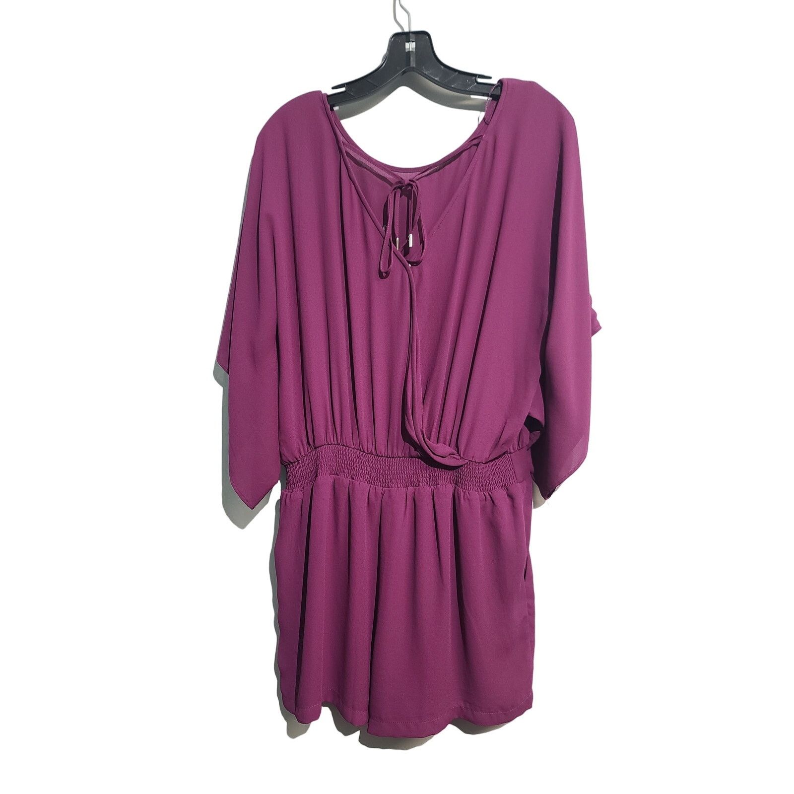 White House Black Market White House Black Market Purple Kimono Romper Size 34" / US 12 / IT 48 - 3 Thumbnail