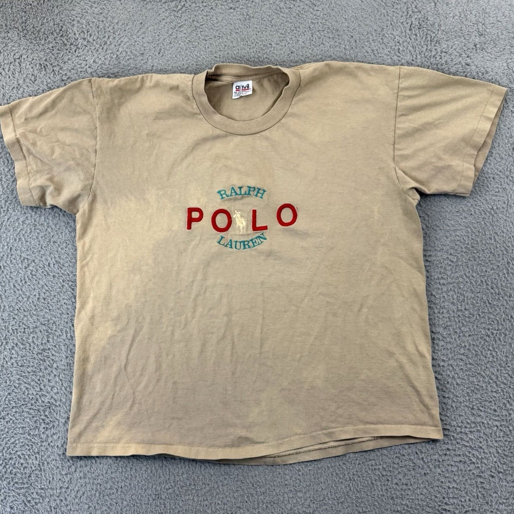 Ralph Lauren VINTAGE Polo Ralph Lauren Shirt Mens Large Beige Short Sleeve 90s USA Polo Ralph Lauren Shirt Mens Large Beige Short Sleeve 90s USA Size US L / EU 52-54 / 3 - 2 Thumbnail
