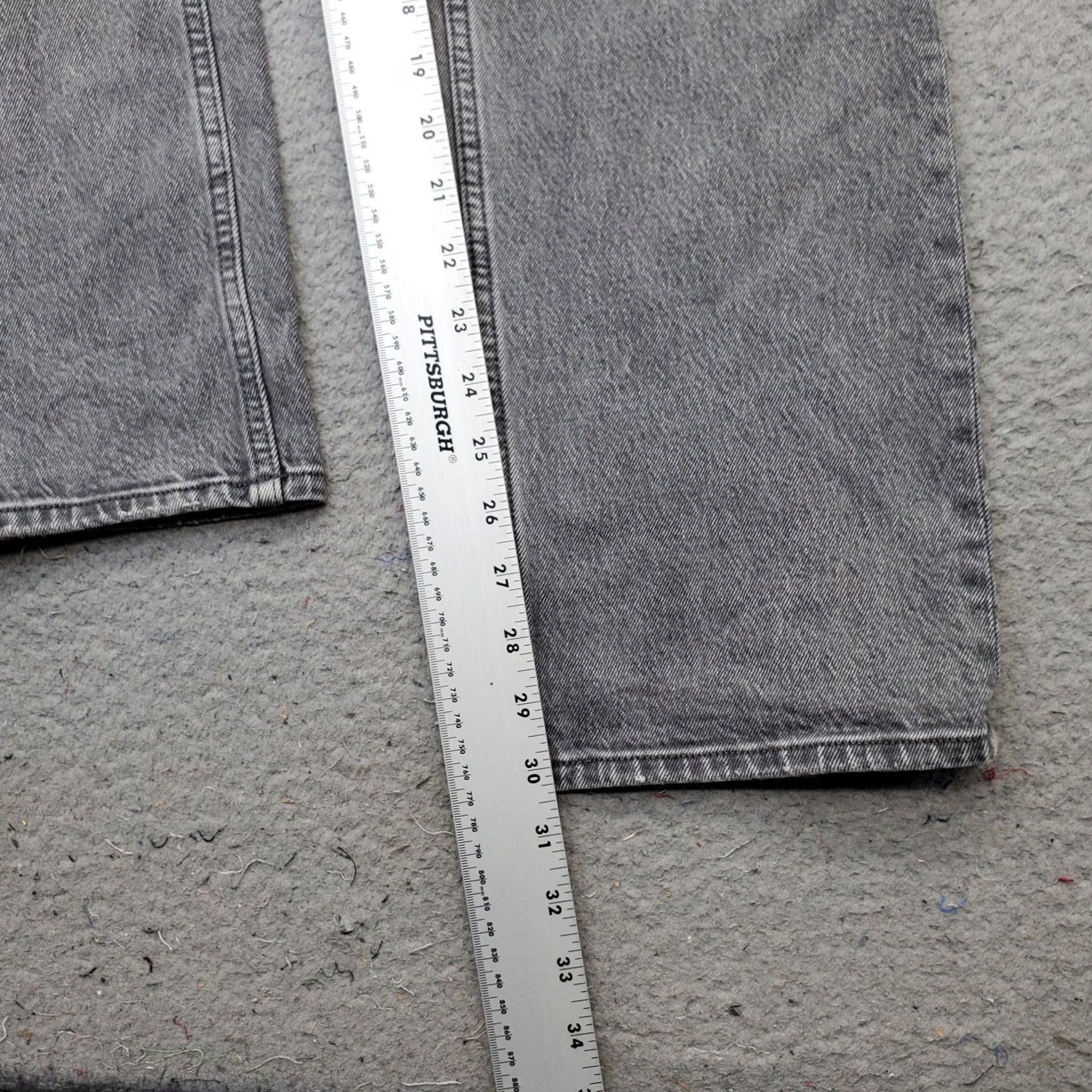 Abercrombie & Fitch Abercrombie & Fitch The 90s Straight Jeans Womens Size 6 Gray Denim Ultra High Rise Jeans Size 28" / US 6 / IT 42 - 4 Thumbnail