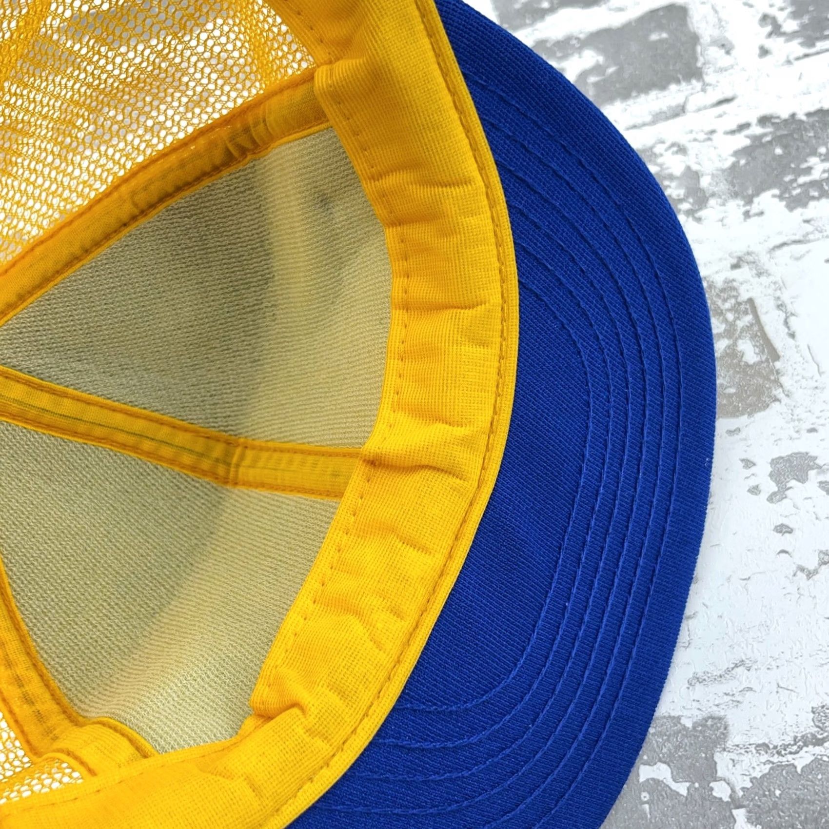 Vintage VINTAGE Park Avenue Trucker Hat Cap Snapback Made In USA Patch Coal Mining Blue Yellow 80s Size ONE SIZE - 5 Thumbnail