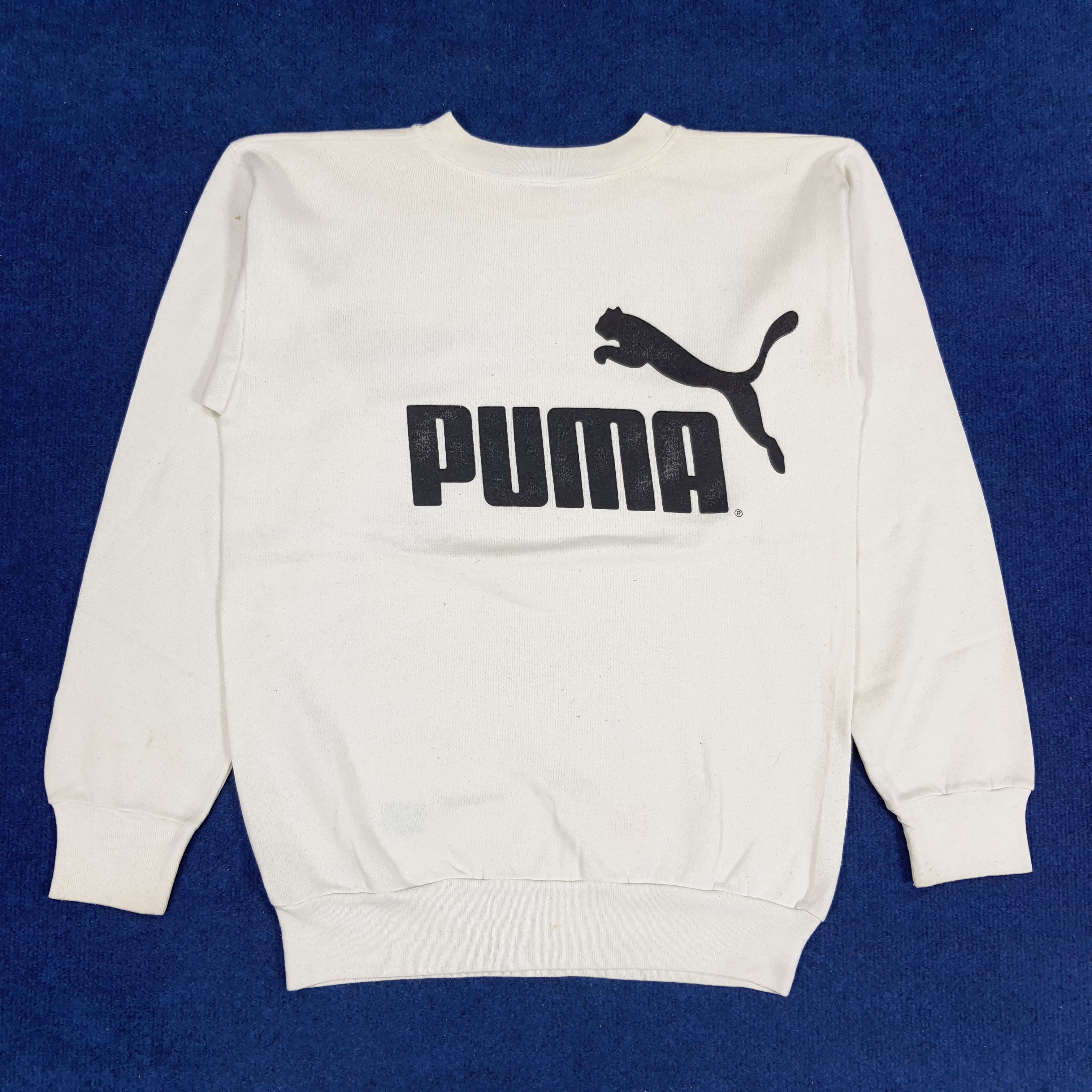 Puma × Vintage Vintage PUMA Big Logo Sweatshirts Size US S / EU 44-46 / 1 - 1 Thumbnail