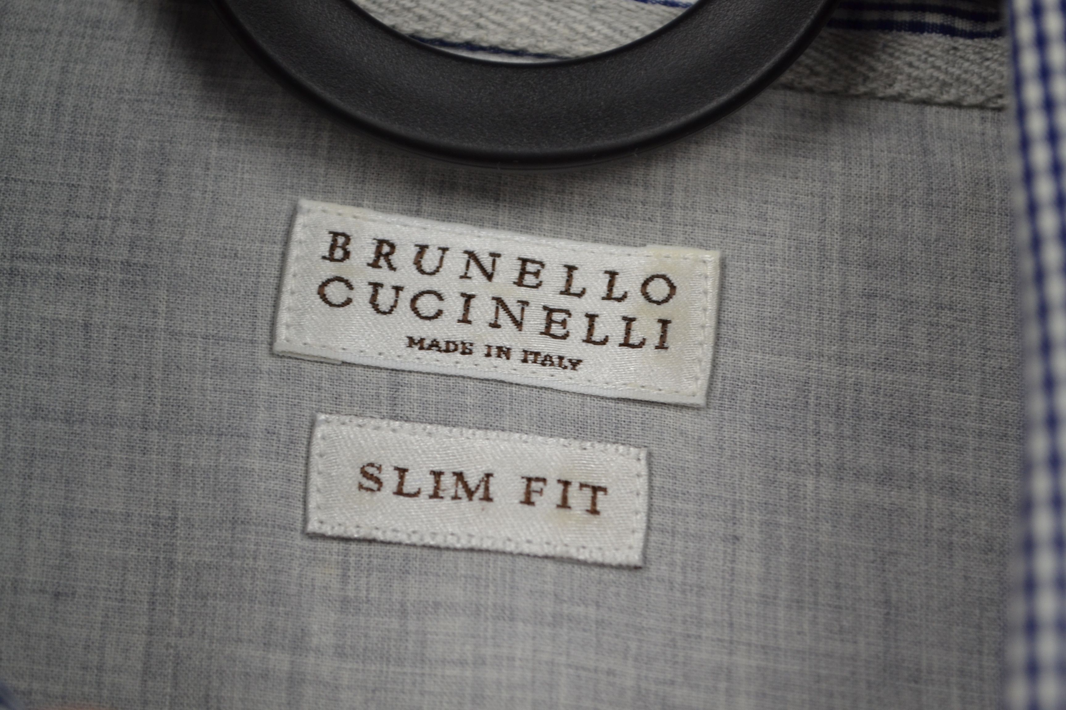 Brunello Cucinelli Brunello Cucinelli S-M size Cotton Shirt button up Size US S / EU 44-46 / 1 - 5 Thumbnail