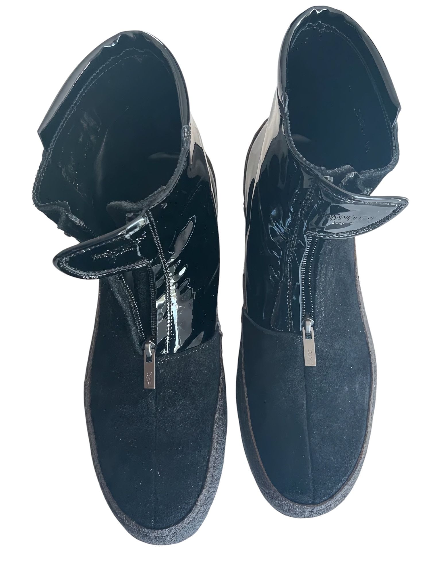 Yves Saint Laurent RIVE GAUCHE BY TOM FORD HIGH TOP HYBRID BOOTS Size US 8 / EU 41 - 3 Thumbnail