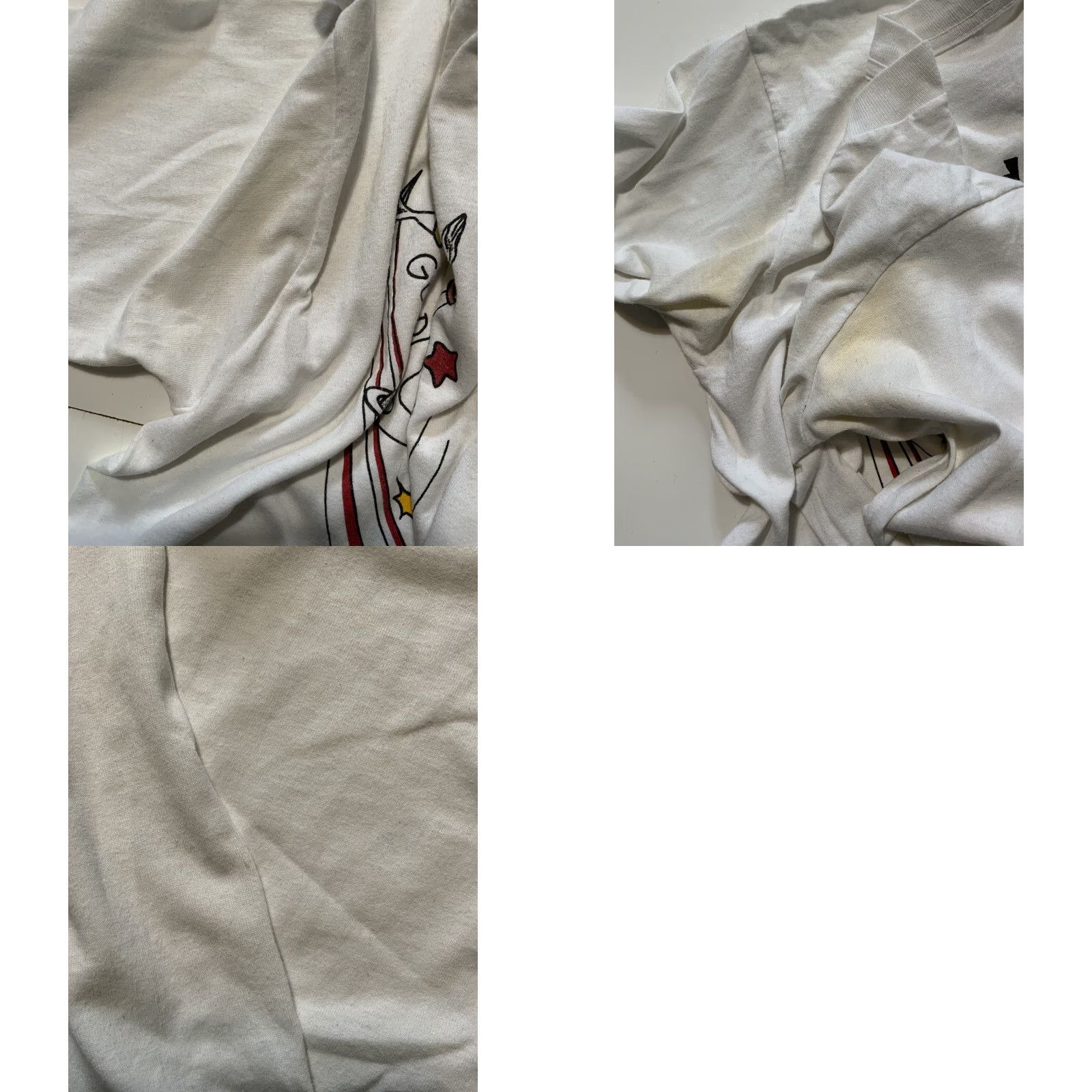 Fruit Of The Loom VINTAGE Lauren Montgomery Red Rockets & Gold Galaxies L/S Graphic T-Shirt M Mens Red 1998 Rocketeer T-Shirt Size US M / EU 48-50 / 2 - 8 Thumbnail