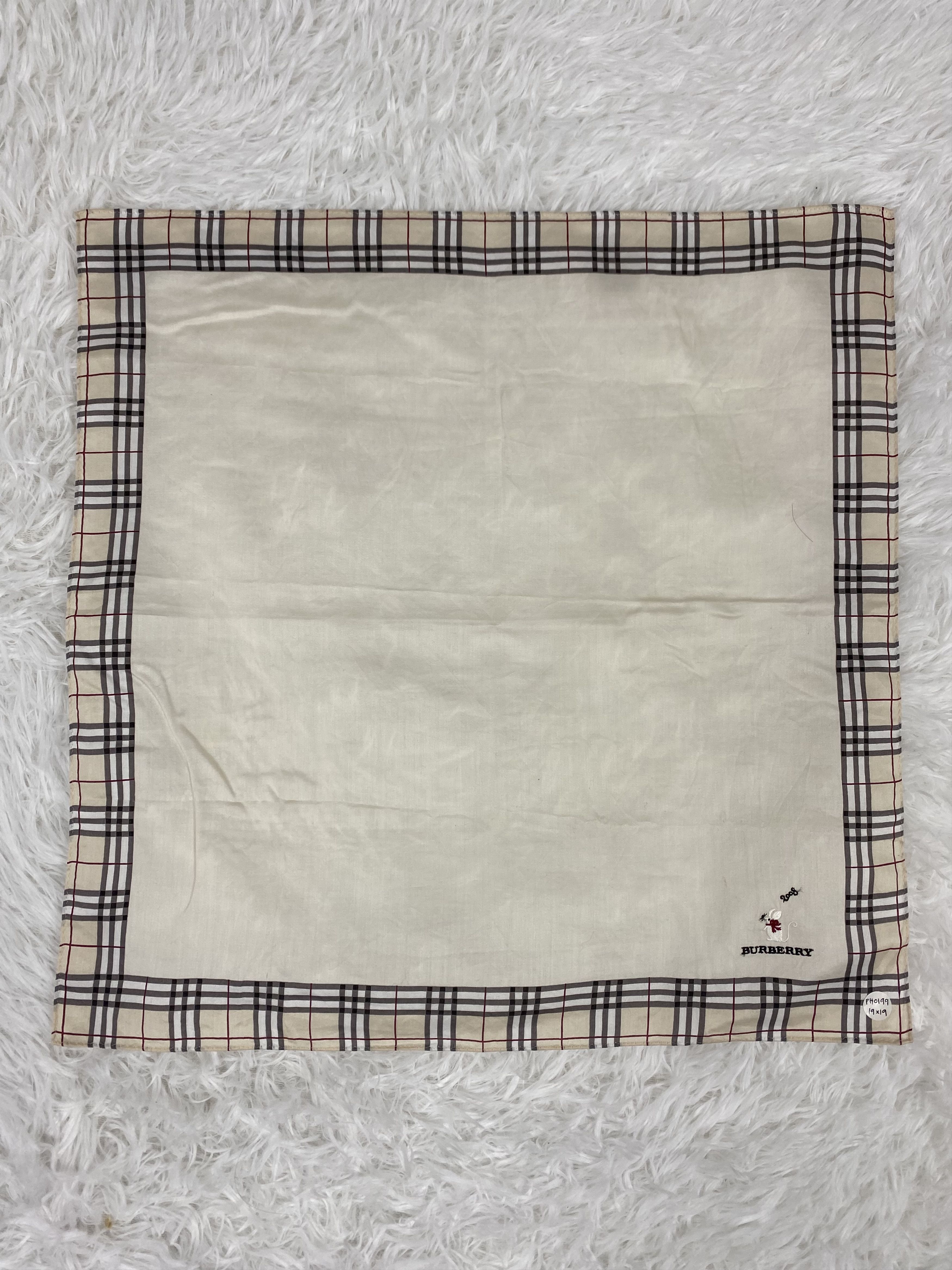 Burberry Vintage Burberry Handkerchief Neckerchief PH0199 Size ONE SIZE - 4 Thumbnail