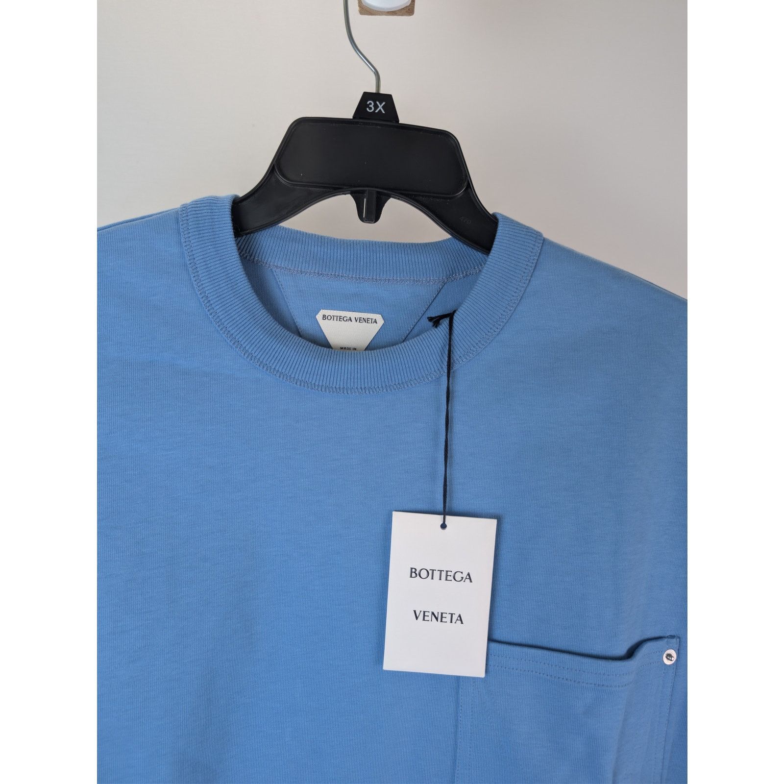 Bottega Veneta o1rshd1 chest patch pocket oversized cotton jersey T-shirt Size US XL / EU 56 / 4 - 6 Thumbnail