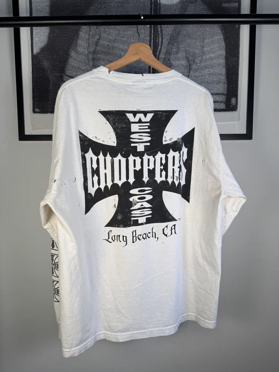 Vintage 🚭ICONIC🚭VINTAGE WEST COAST CHOPPERS CLASSIC LOGO L/S Size US XL / EU 56 / 4 - 2 Thumbnail