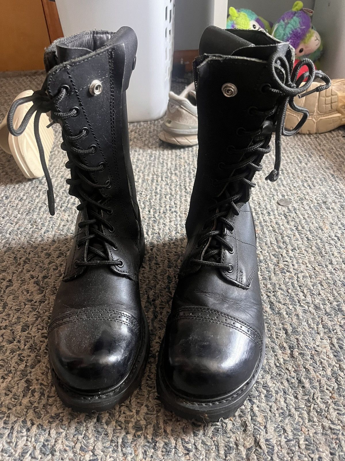 Other Bates Leather Combat Boots Size US 10 / EU 43 - 6 Thumbnail