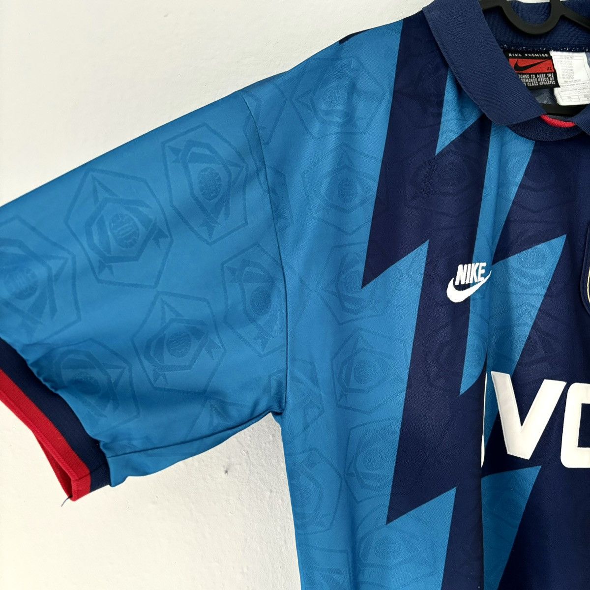 Nike × Vintage 1995 1996 Arsenal London Nike Vintage Away Kit Soccer Jersey Size US XL / EU 56 / 4 - 5 Thumbnail