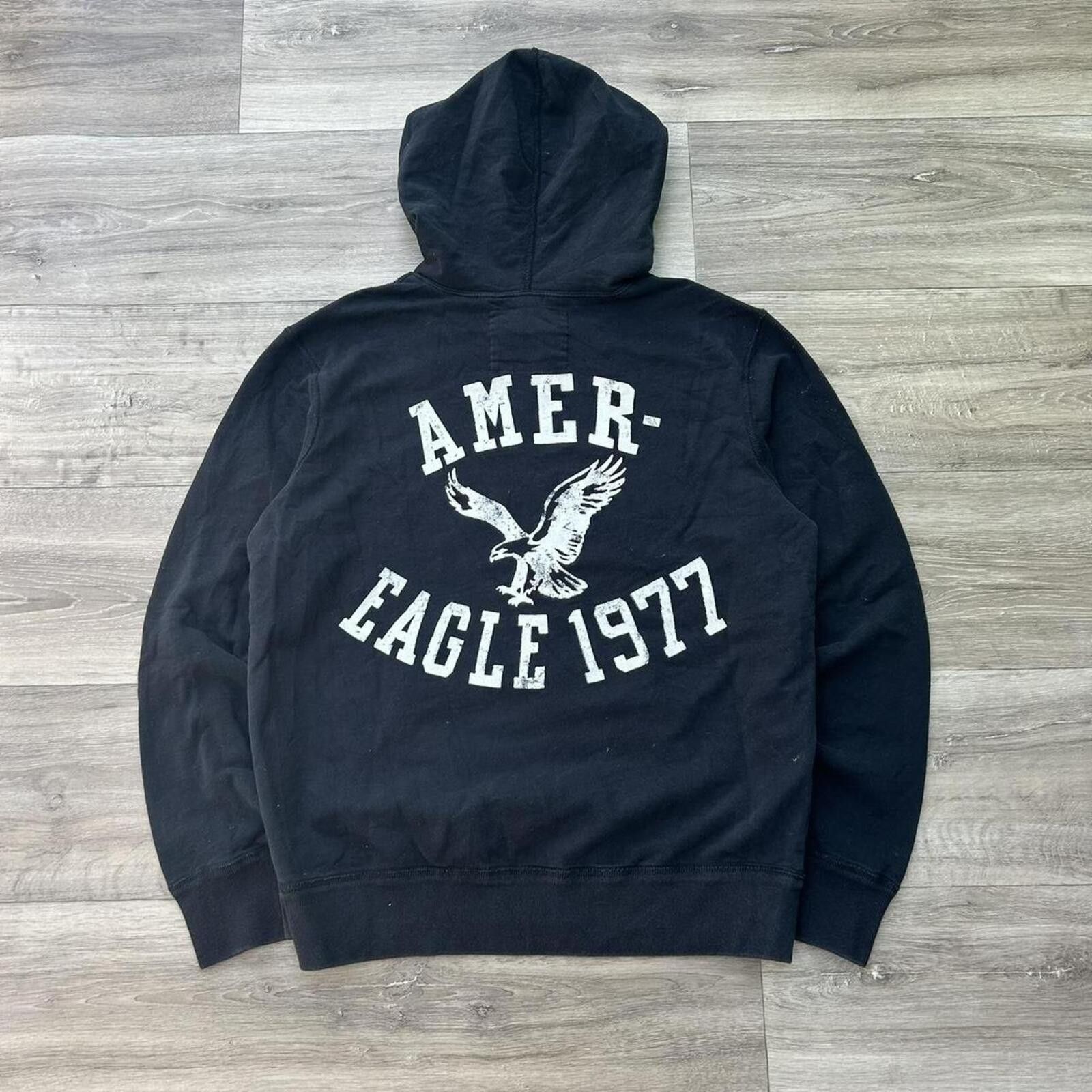 Other Vintage y2k 00’s Sick American Eagle 1997 Black Hoodie M Size US M / EU 48-50 / 2 - 1 Thumbnail