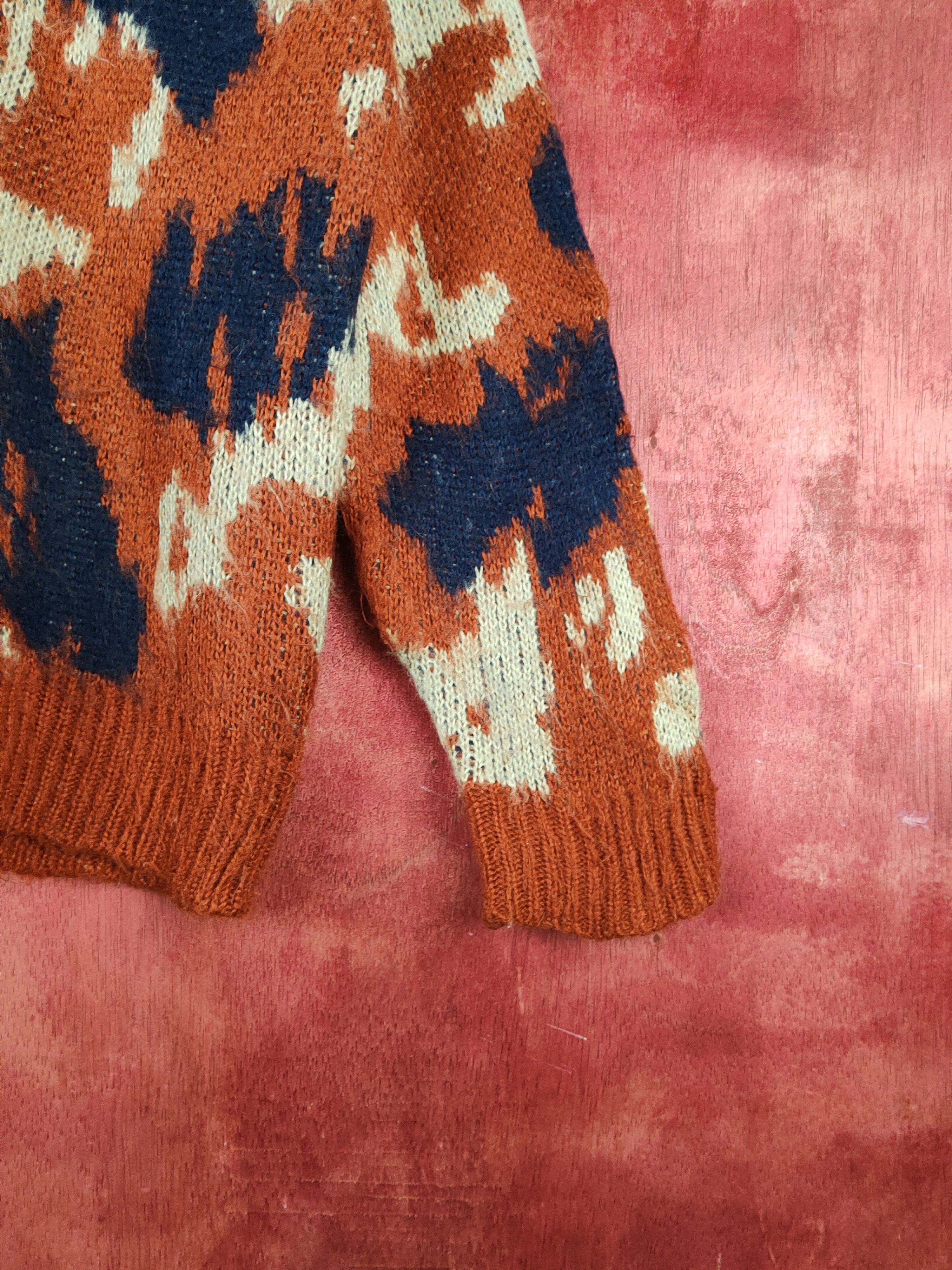 Japanese Brand GRL Dark Orange camo Knitwear Sweatshirts #S1687 Size L / US 10 / IT 46 - 6 Thumbnail
