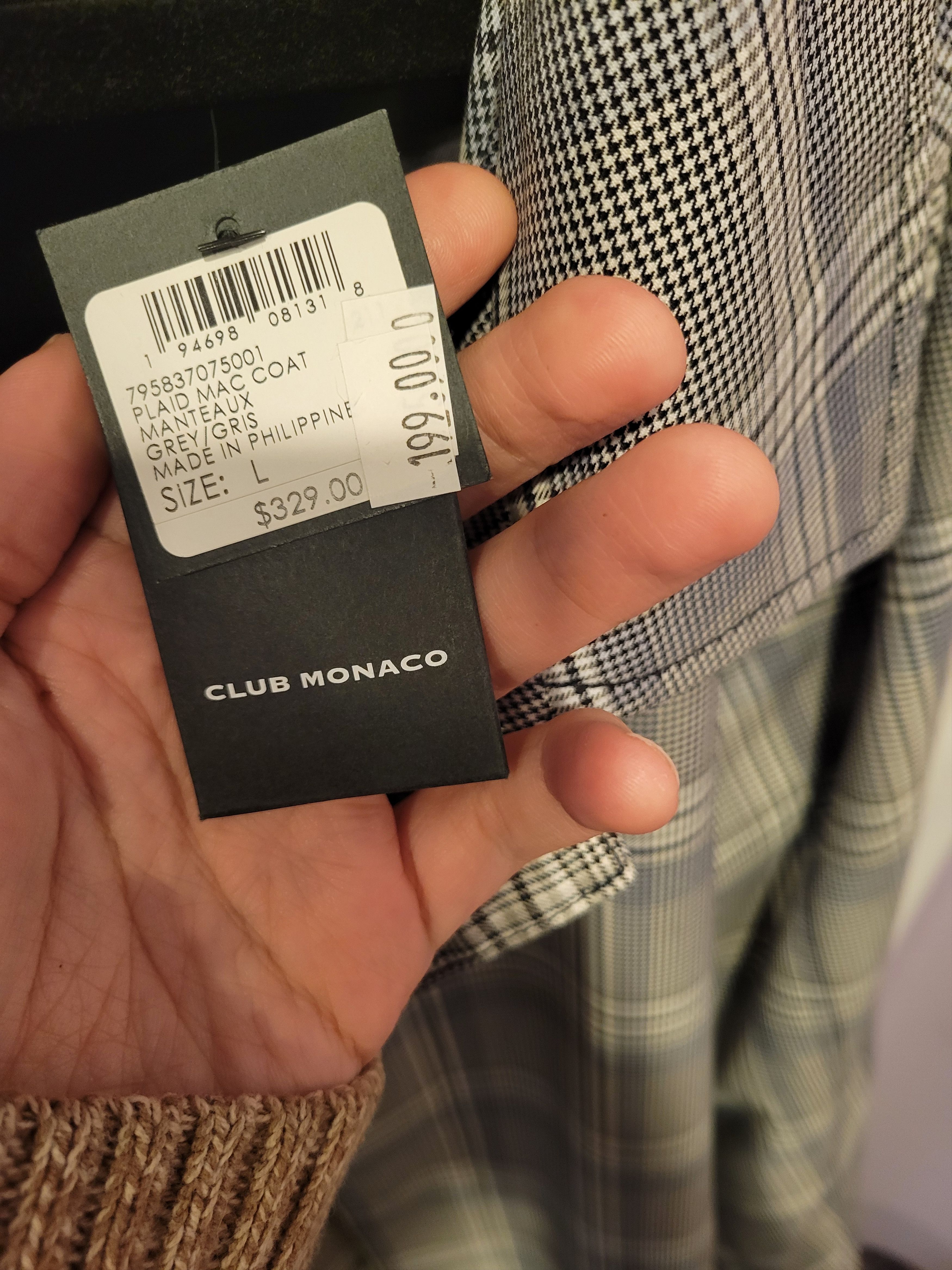 Club Monaco Plaid Mac Coat Manteaux Size US L / EU 52-54 / 3 - 3 Thumbnail