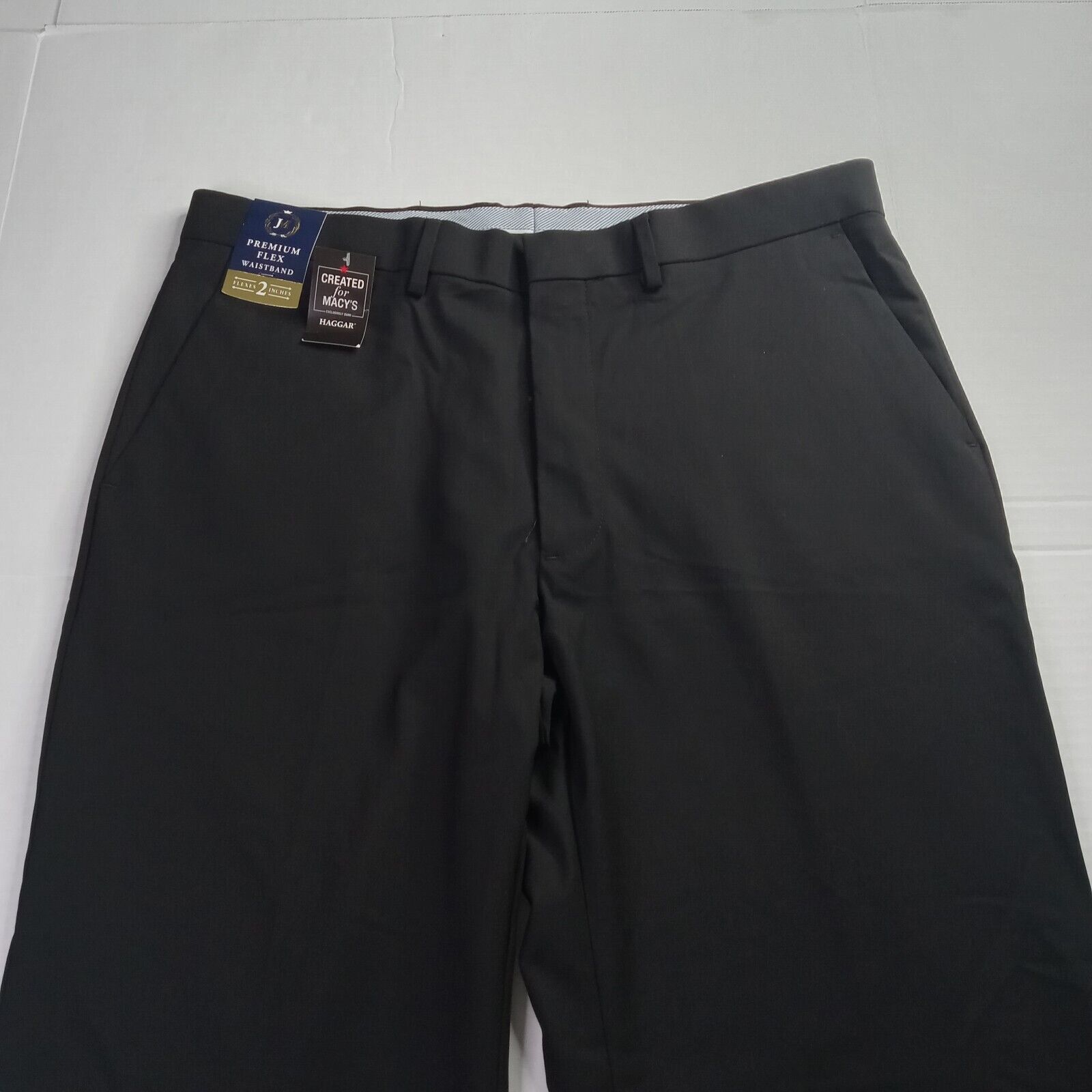 Haggar J.M. Haggar Premium Dress Pants Mens 36x32 Black Classic-Fit Size US 36 / EU 52 - 4 Thumbnail