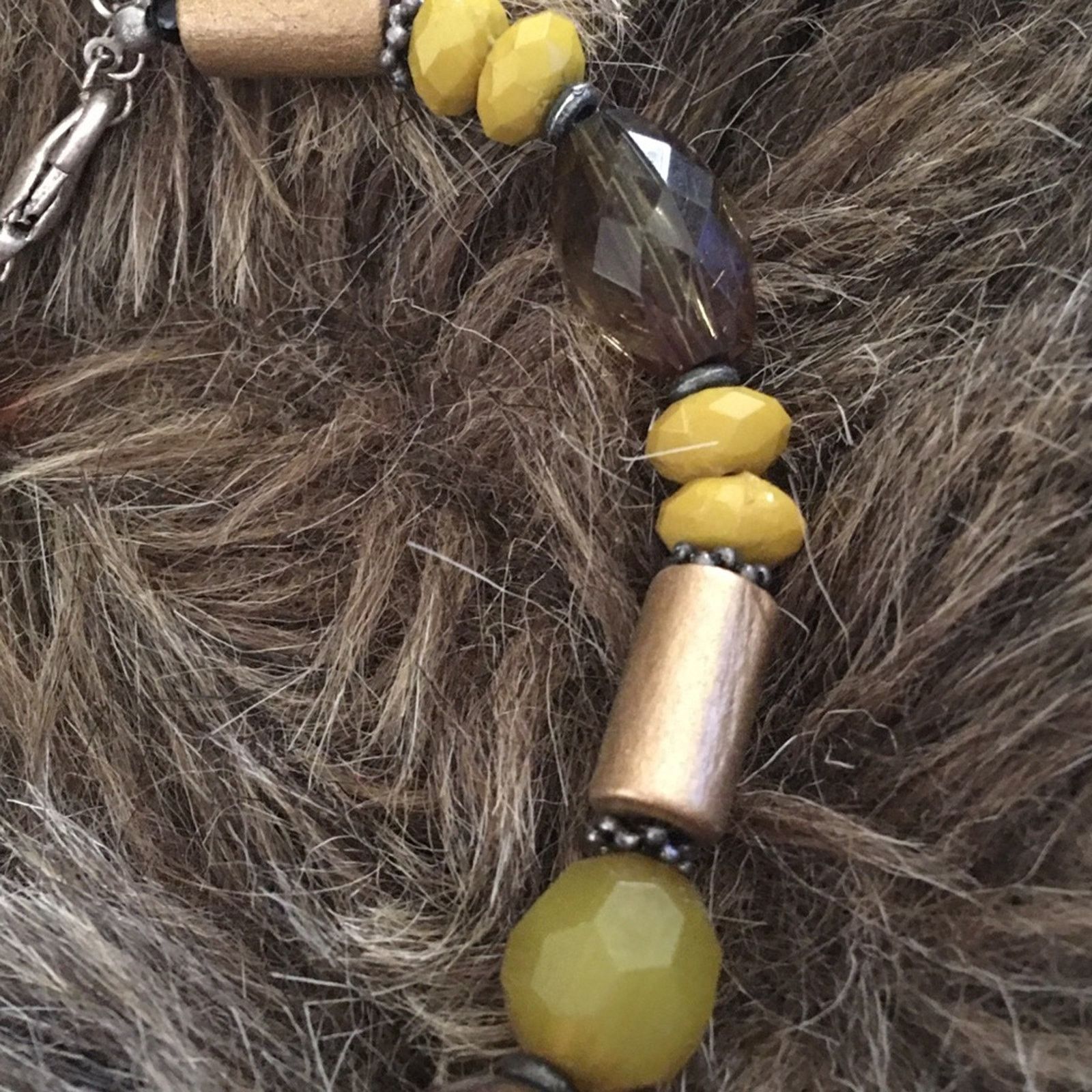 Vintage Vintage multi tone animal print beaded necklace Size ONE SIZE - 9 Thumbnail