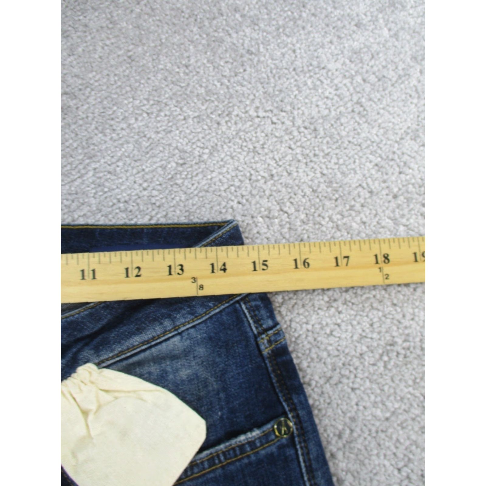 Denime Goldgarn Denim Jeans Mens 30 U2 Slim Fit Dark Wash Denim 30x33 NEW Size US 30 / EU 46 - 7 Thumbnail