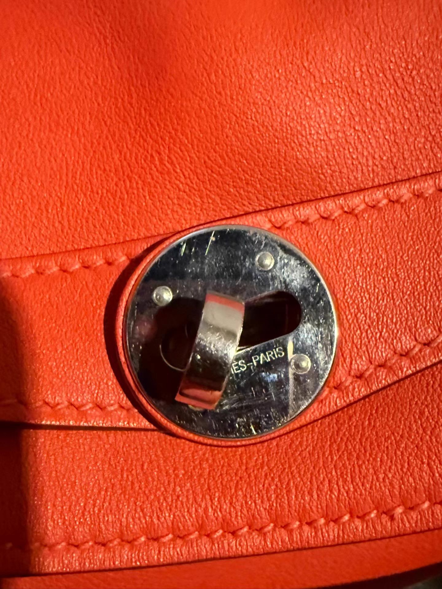 Hermes Hermès Lindy 30, Hermès orange Ｑ20 Size 30 - 9 Thumbnail