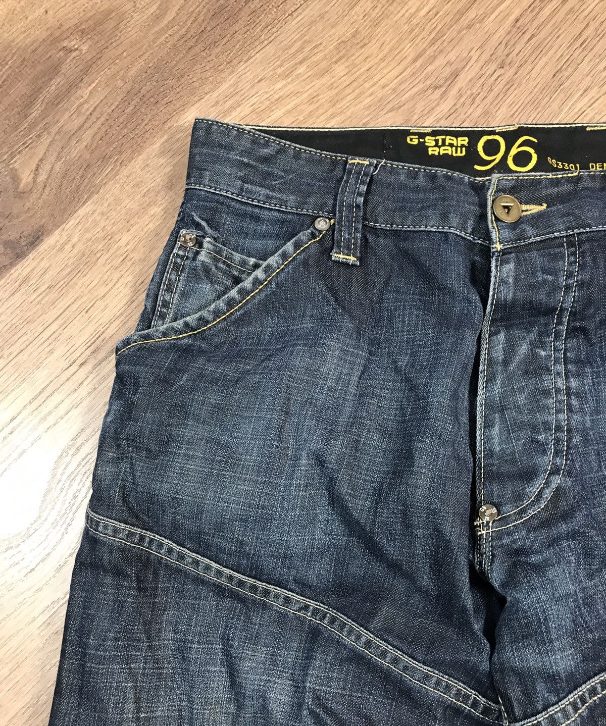 G-Star × Vintage Vintage G Star Raw Distressed Jeans Size US 33 - 4 Thumbnail