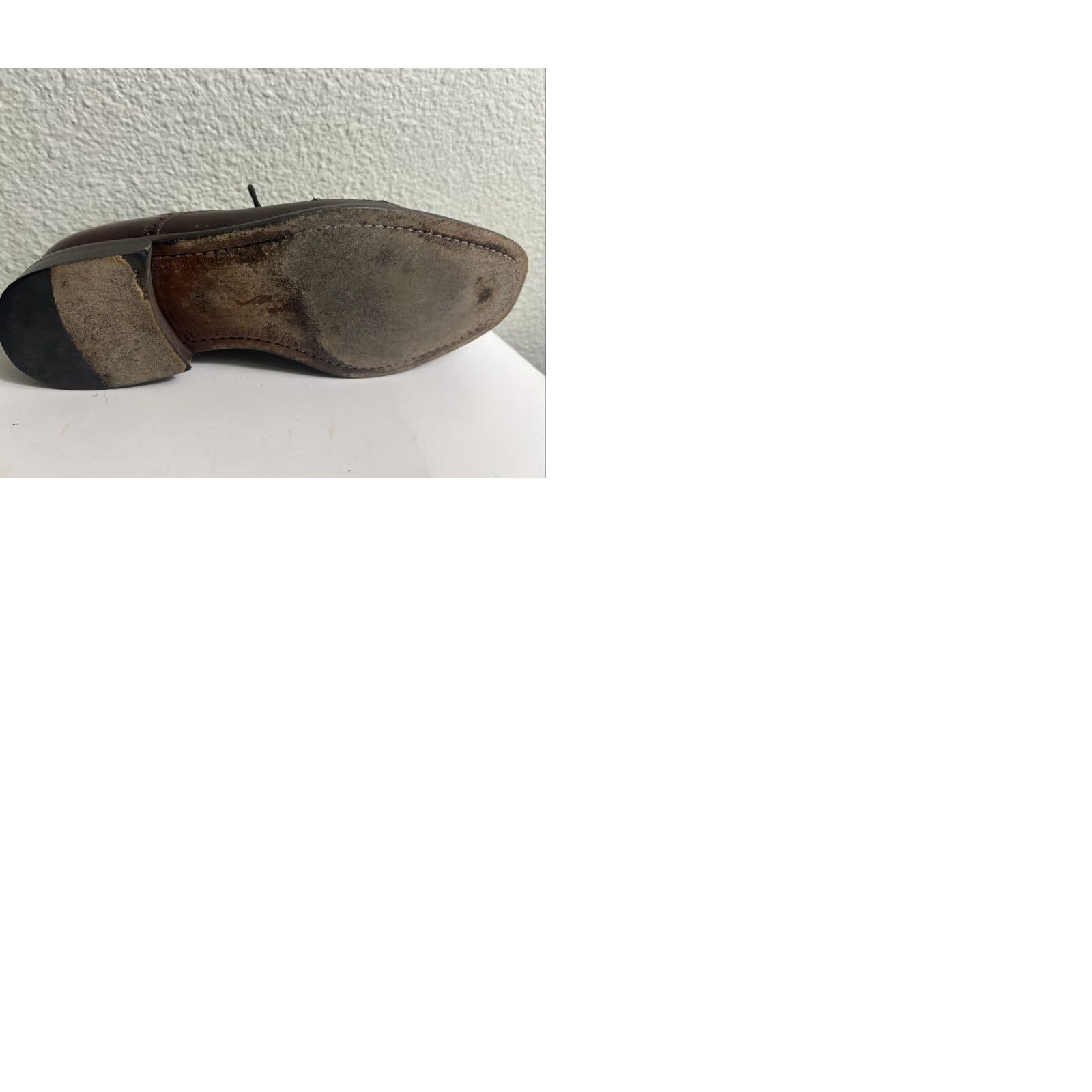 Mezlan MEZLAN Nicola Cap Toe Oxford Dress Shoes Mens 7.5 Brown Smooth & Pebbled Leather Shoes Size ONE SIZE - 12 Thumbnail