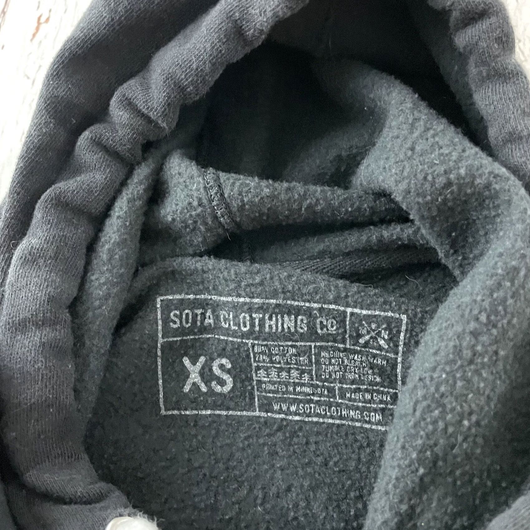Vintage SOTA Minnesota Pullover Hoodie Camouflage Sweatshirt Womens XS Gray Size XS / US 0-2 / IT 36-38 - 4 Thumbnail