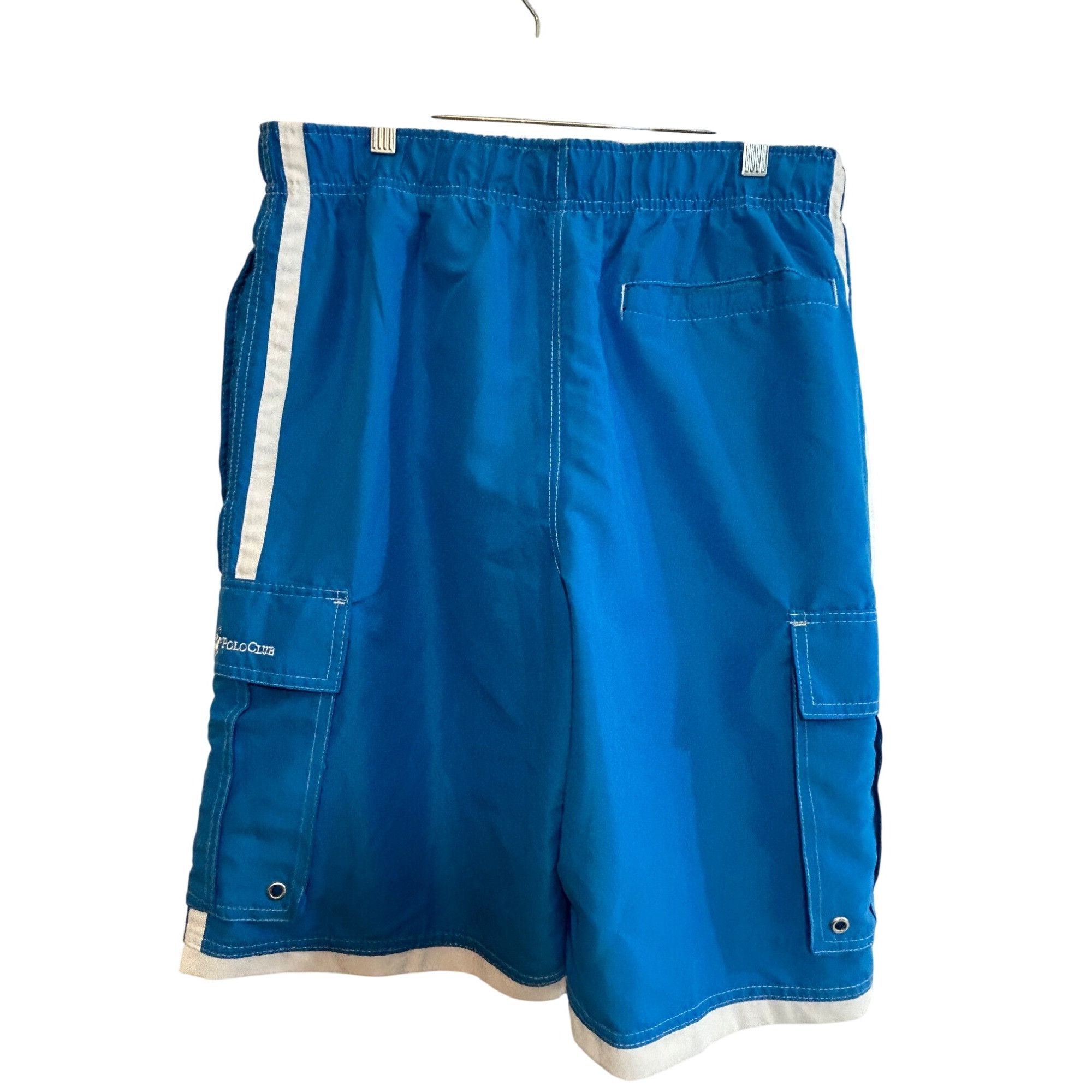 Beverly Hills Polo Club Beverly Hills Polo Club Men’s Swim Trunks M Blue White Trim Size US 32 / EU 48 - 2 Thumbnail