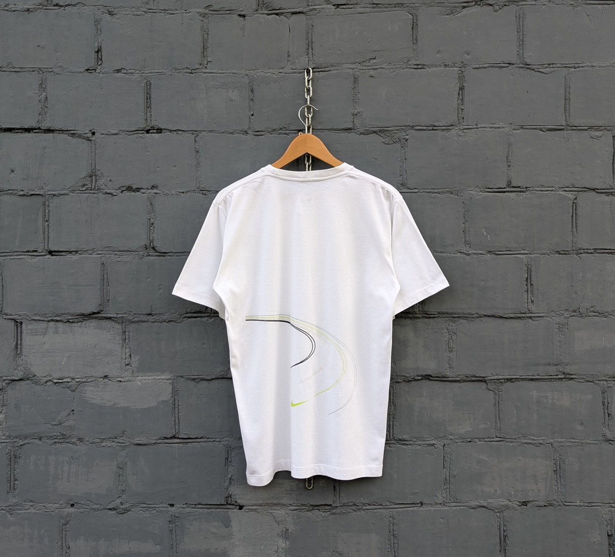 Nike Nike T-Shirt Abstract Geometric Logo Dry Fit Size US M / EU 48-50 / 2 - 2 Thumbnail