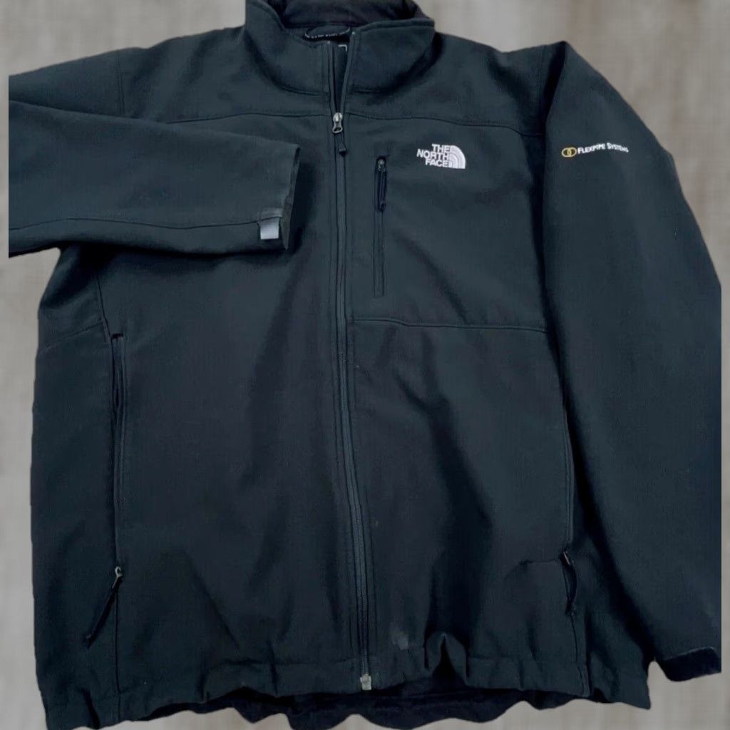 The North Face The North Face Jacket Men XL Black White Soft Shell Wind Coat Layer Fleece Lined Size US XL / EU 56 / 4 - 1 Thumbnail