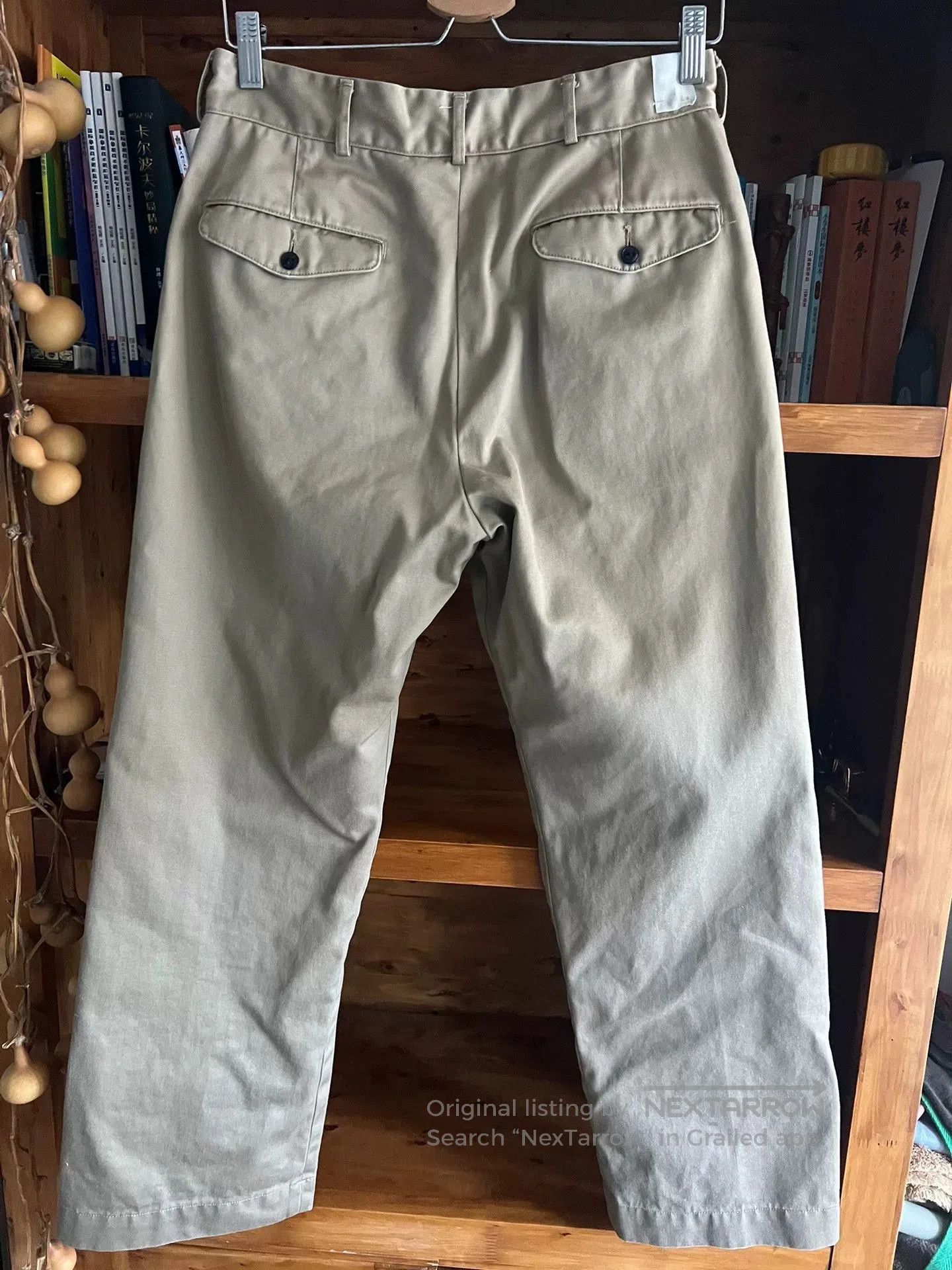 N.Hoolywood khaki pants with custom zipper details. Size US 32 / EU 48 - 7 Thumbnail