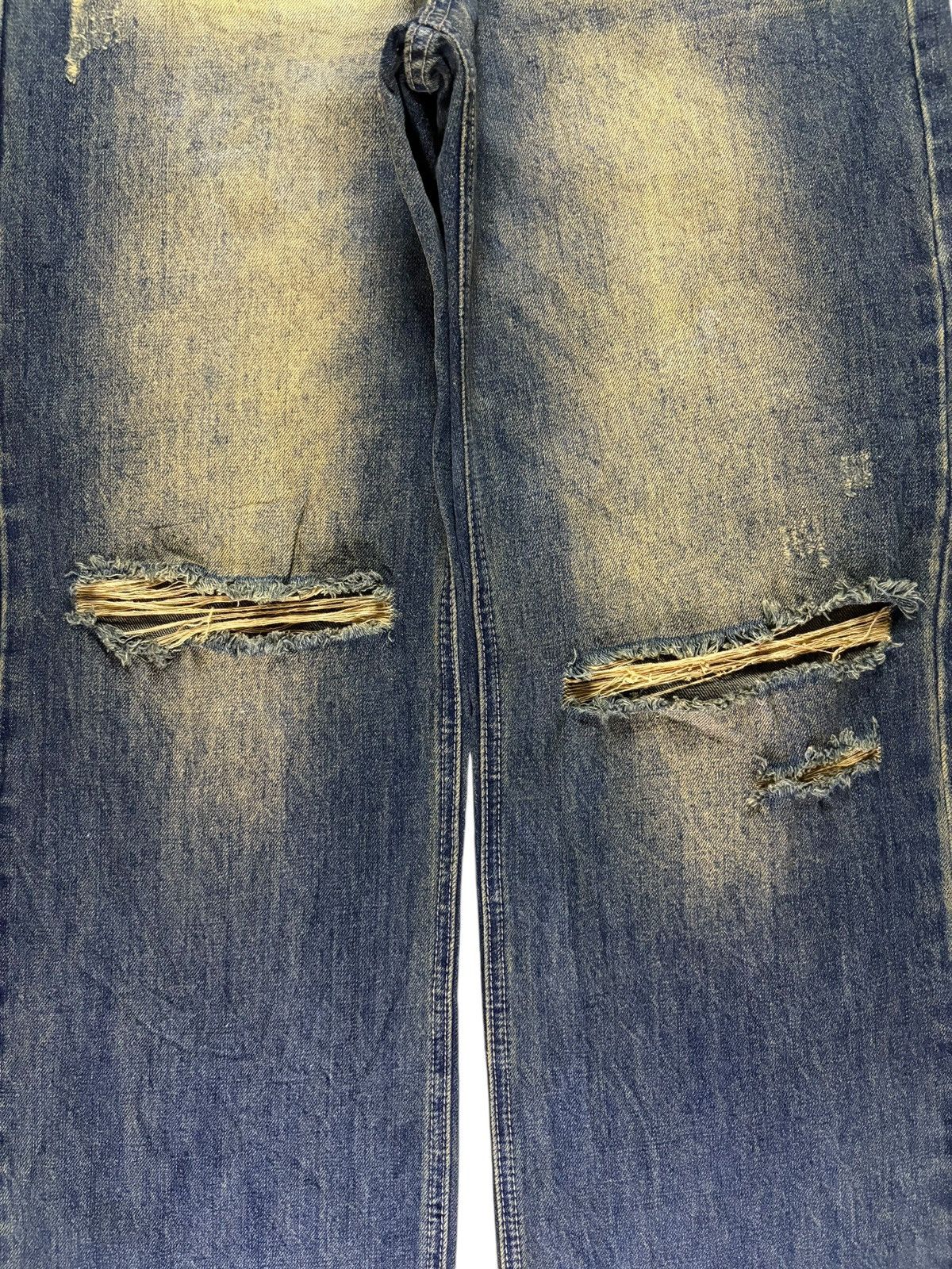 Japanese Brand Vintage Japanese Brand Rusty Wash Adjustable Baggy Jeans Size 32" / US 10 / IT 46 - 5 Thumbnail
