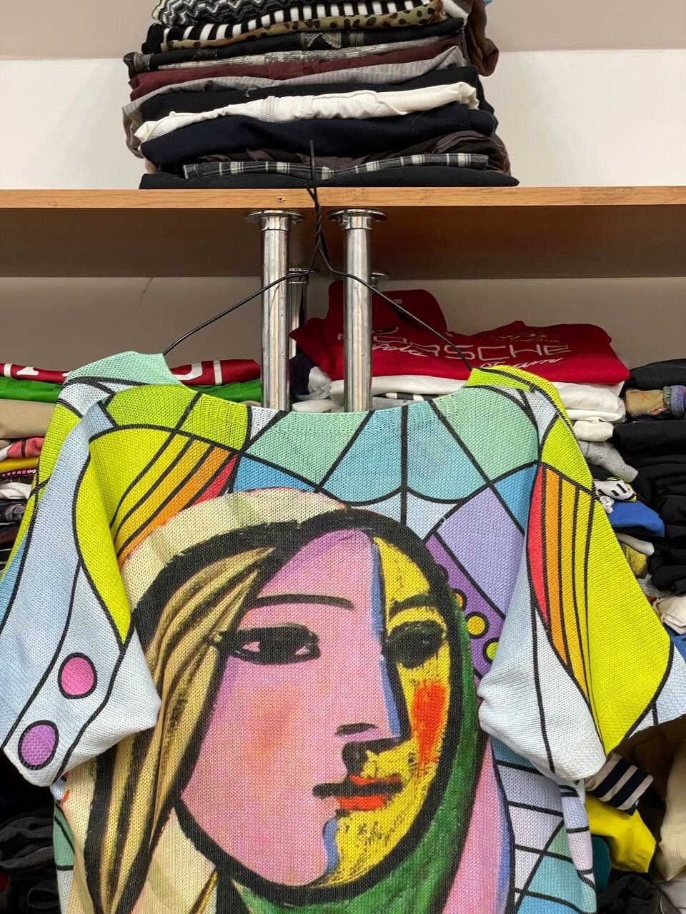 Other Vintage Pablo Picasso Coloured Cable Knit Sweater Tee Size M / US 6-8 / IT 42-44 - 8 Thumbnail