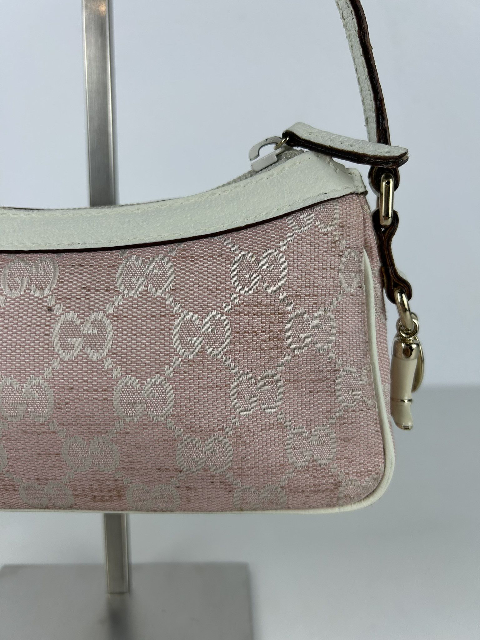 Gucci Gucci pink gg monogram canvas pochette Size ONE SIZE - 9 Thumbnail