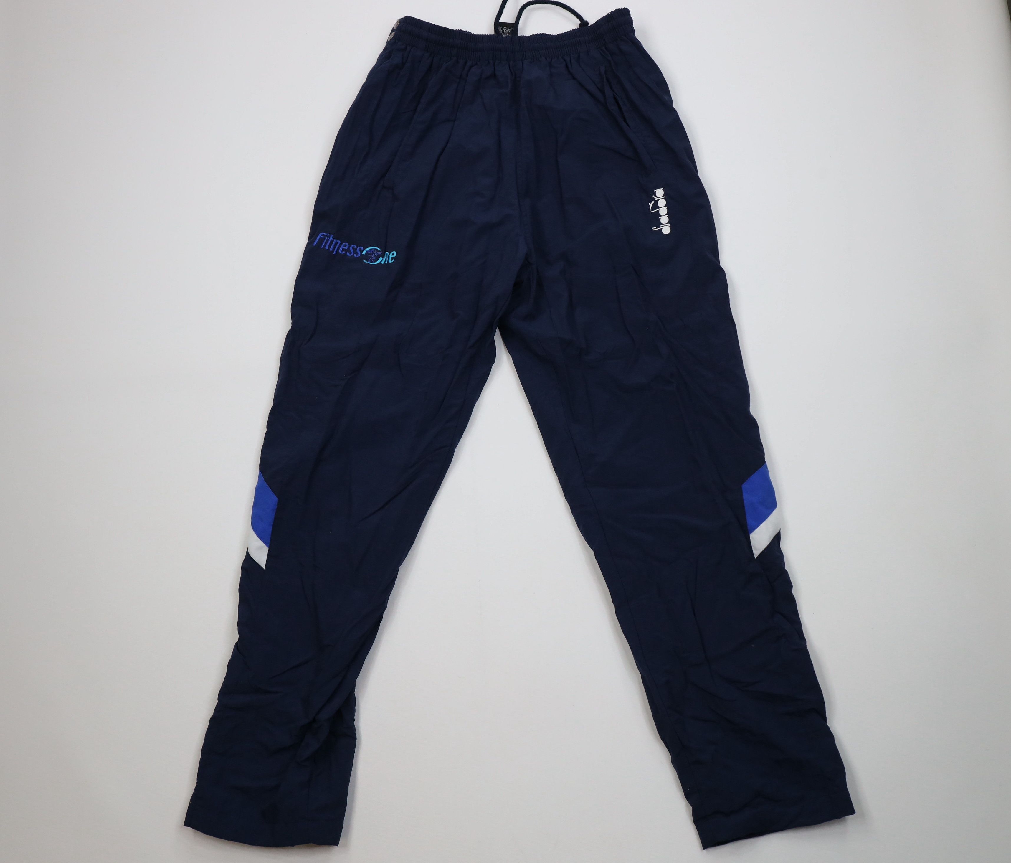 Diadora Vintage 90s Diadora Lined Tearaway Soccer Windbreaker Pants Size US 34 / EU 50 - 1 Thumbnail