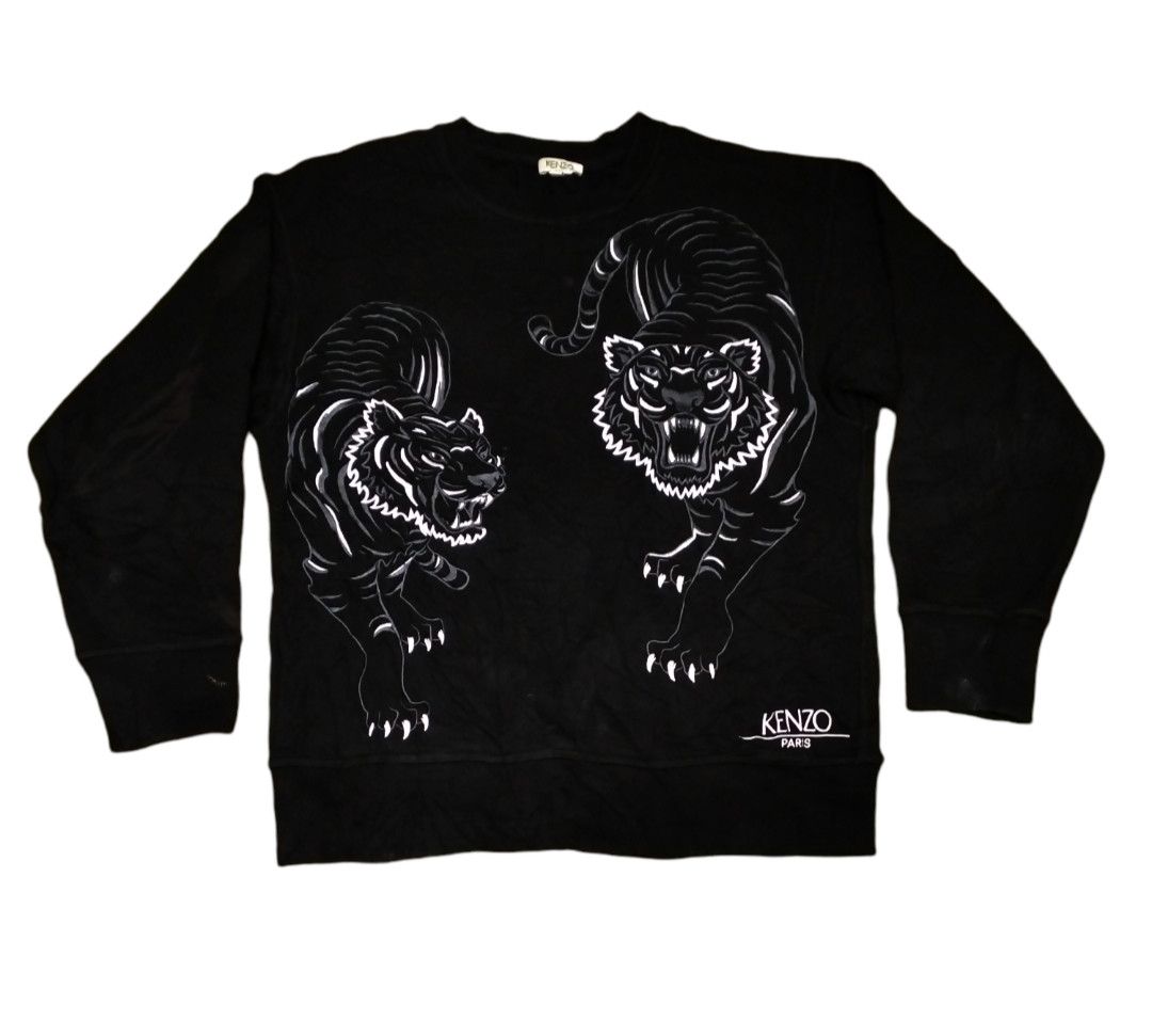 Kenzo Kenzo Paris Double Tiger Sweatshirt Size US S / EU 44-46 / 1 - 1 Thumbnail