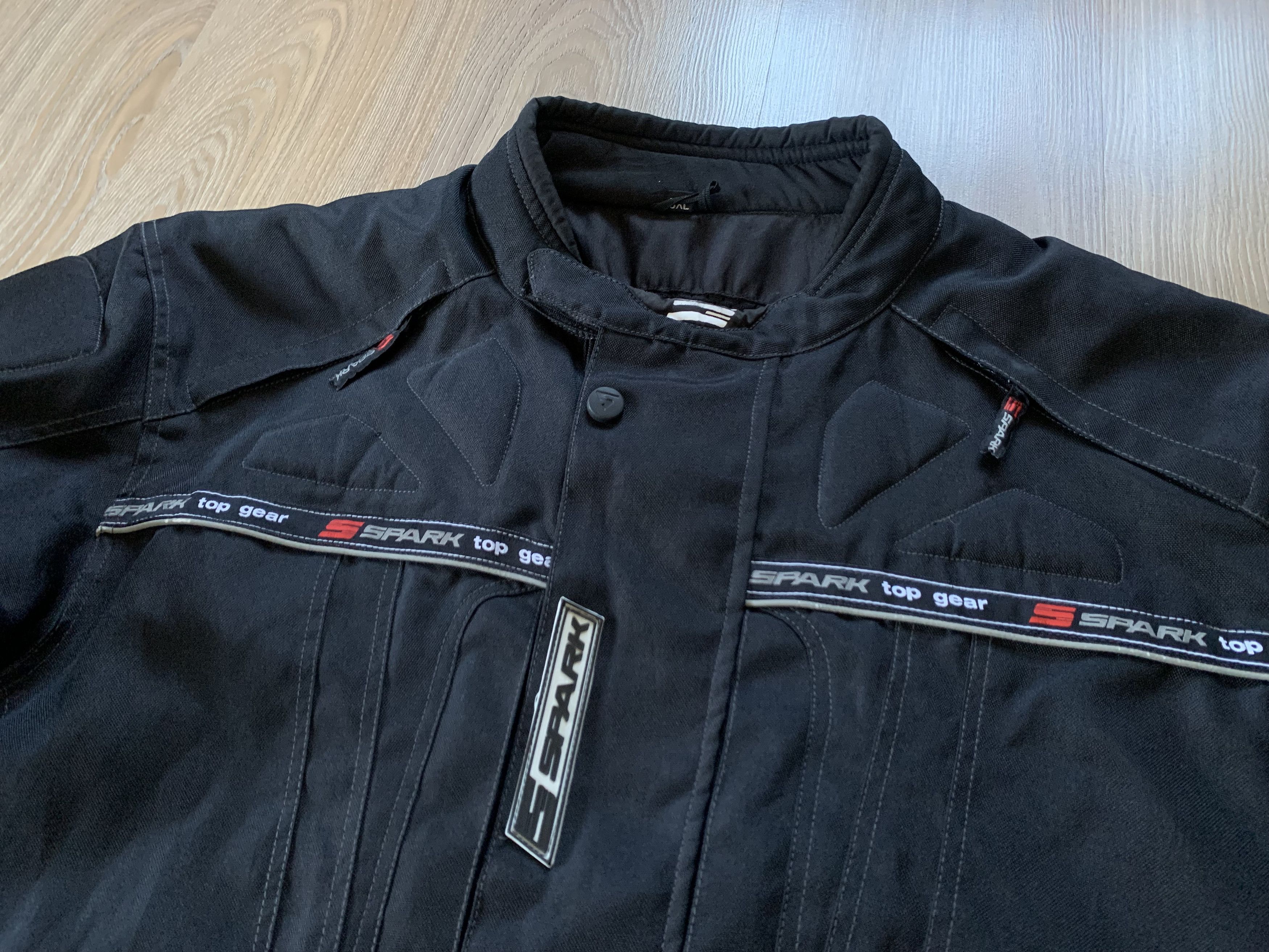 Sports Specialties Spark Top Gear Mens Textile Racing Black Motorcycle Jacket Size US XXL / EU 58 / 5 - 5 Thumbnail