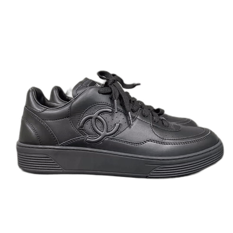 Chanel Chanel Black Air Force One Style Sneakers-yf Size US 6.5 / EU 39-40 - 1 Thumbnail