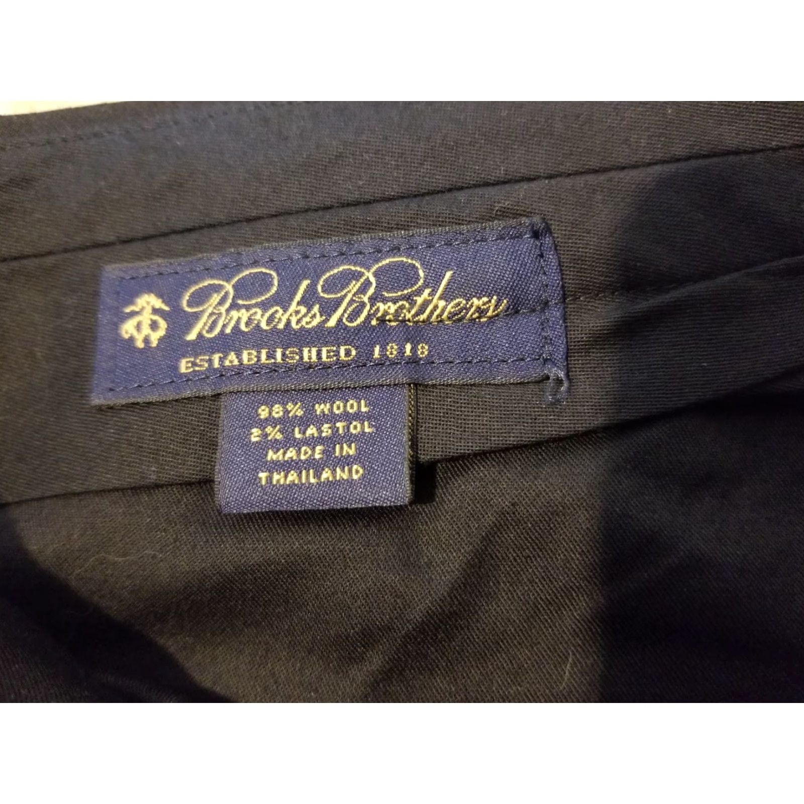 Brooks Brothers Brooks Brothers Pants Mens Dress Pants 36 Inseam 24 Black Wool Slacks Chino Trousers Size 36 Regular Size US 36 / EU 52 - 5 Thumbnail
