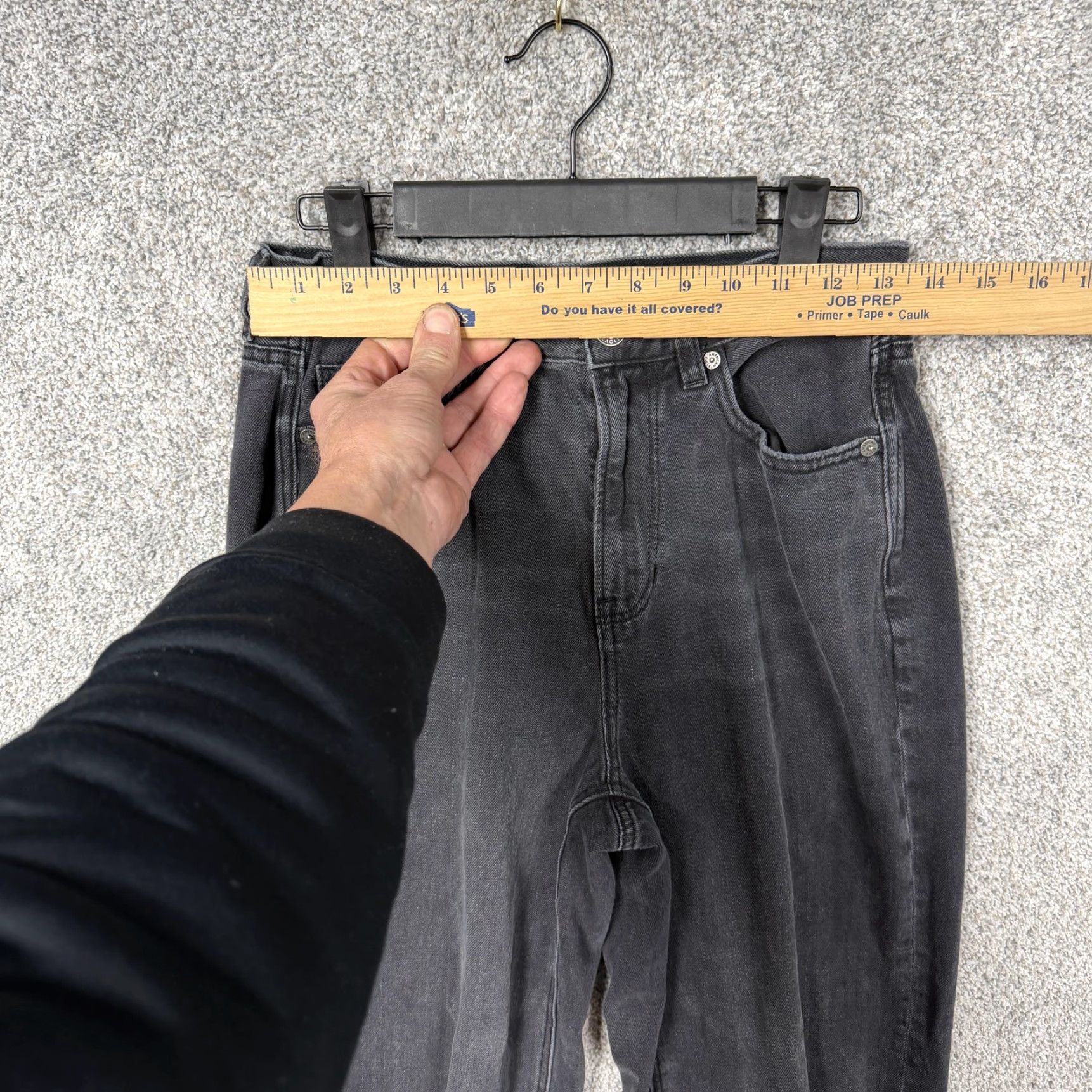 American Eagle Outfitters American Eagle Outfitters Relaxed Mom Jeans Womens 4 Long Black Distressed Denim Indie Edgy Jeans Trousers Footwear Not Included Size 27" / US 4 / IT 40 - 2 Thumbnail