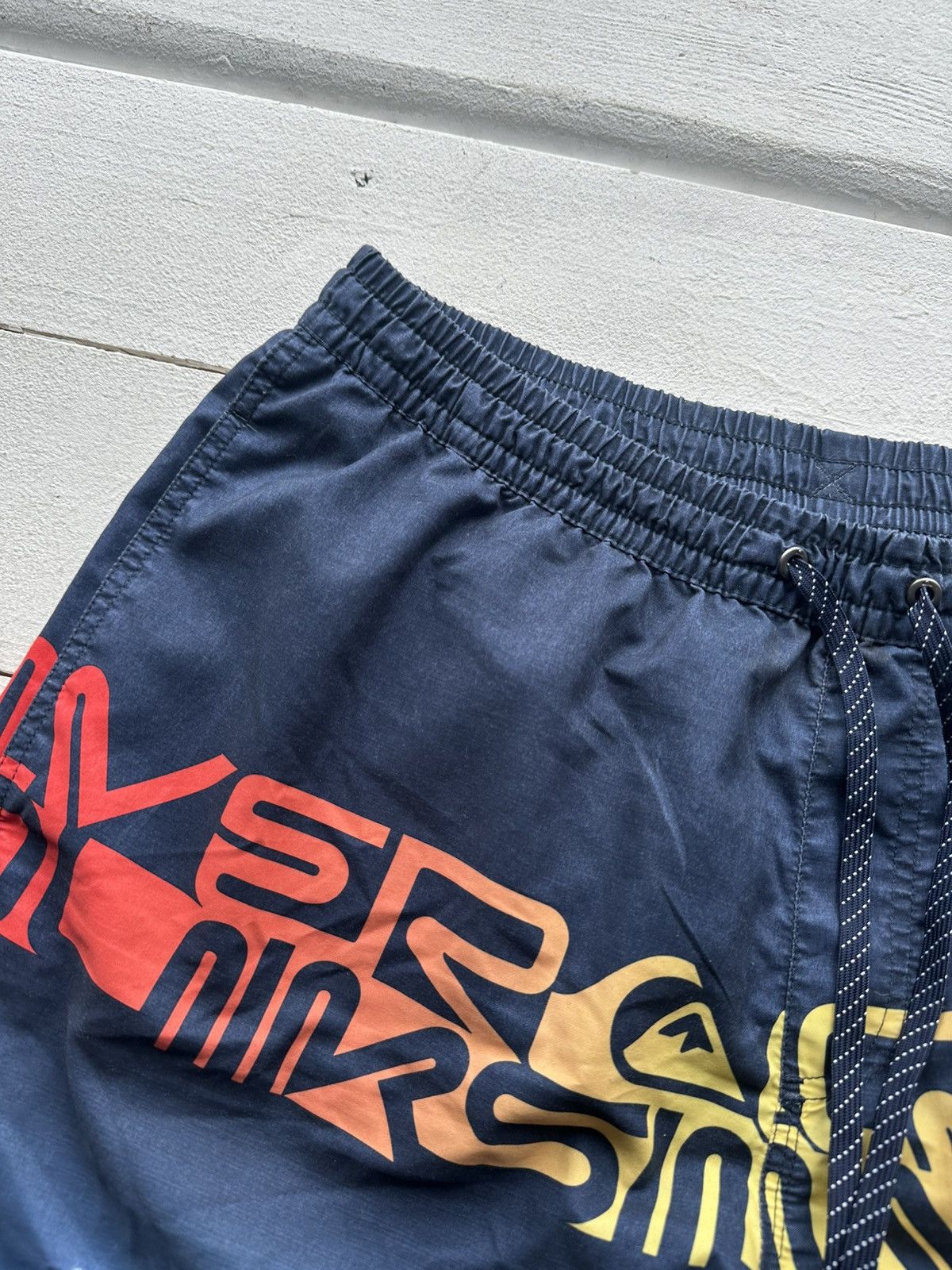 Quiksilver 🚨Vintage Quiksilver Shorts Big Logo Y2K Style 90s Surfing Size US 33 - 3 Thumbnail