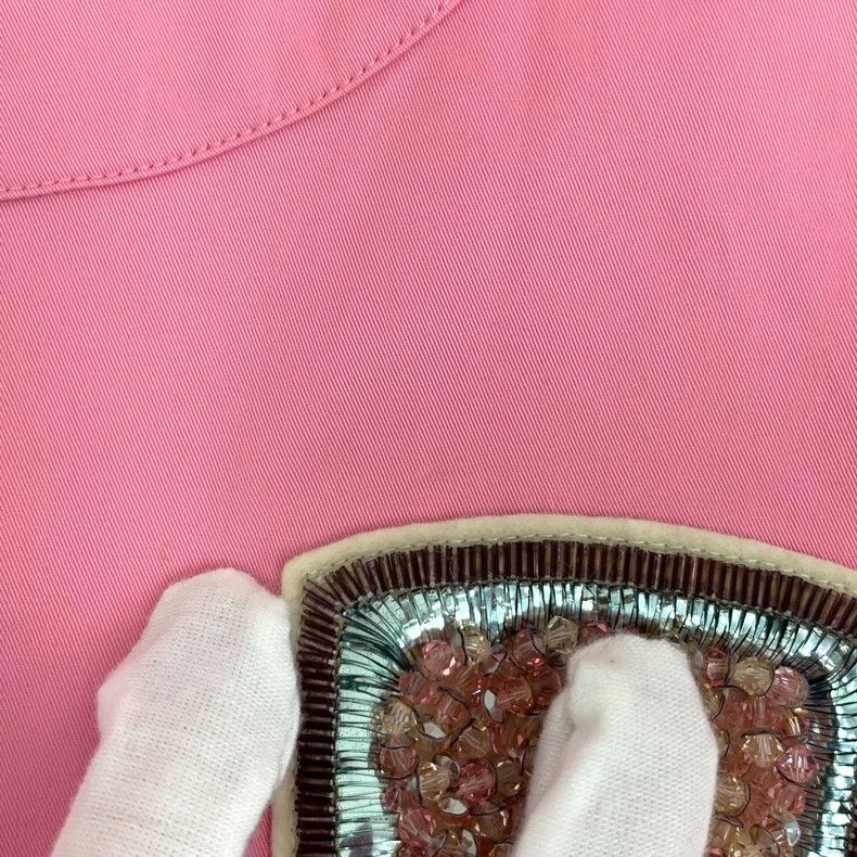 Dior Dior Pink cotton logo stud beaded round-neck short-sleeved Size XS / US 0-2 / IT 36-38 - 9 Thumbnail