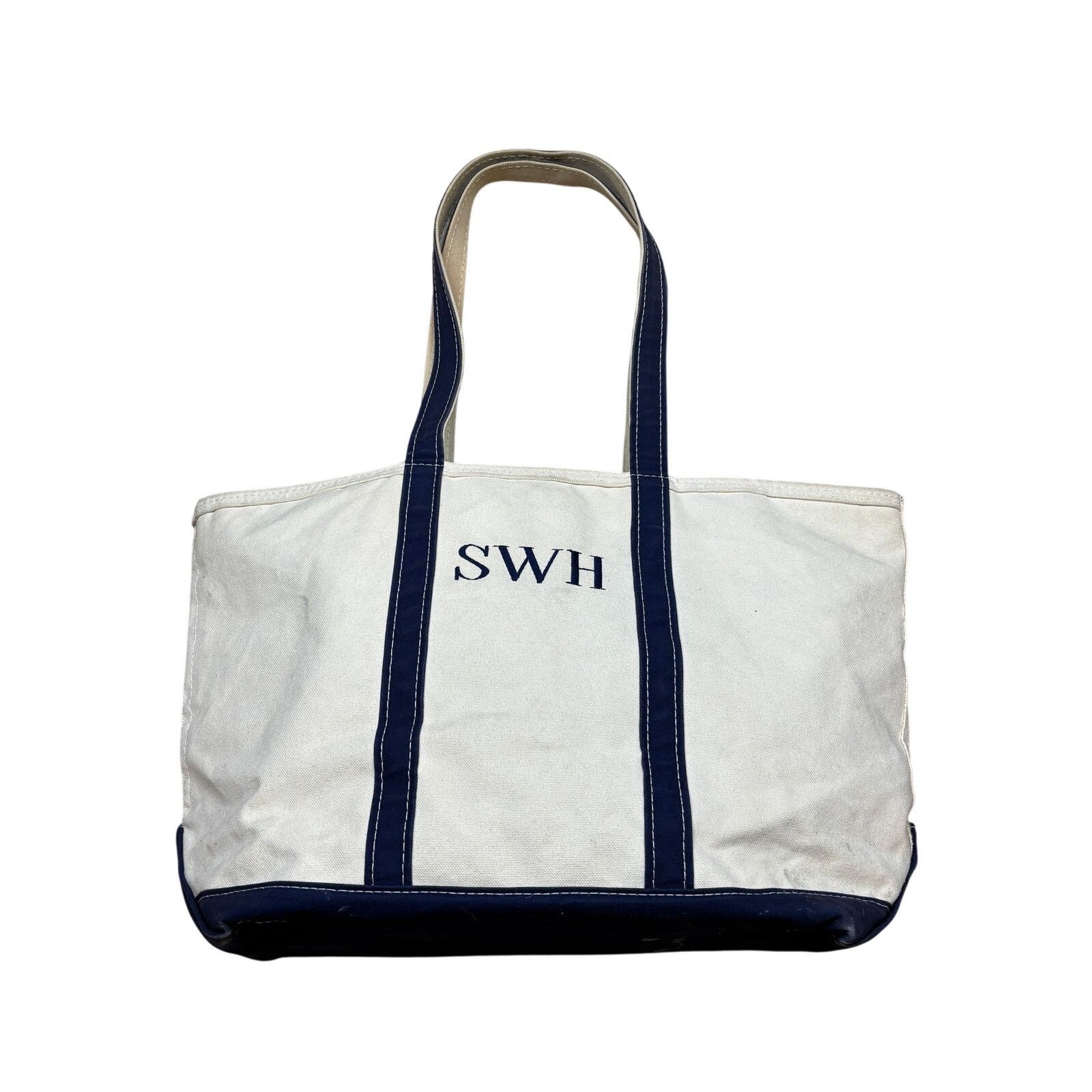 L.L. Bean × Vintage Vintage LL Bean Boat and Tote Embroidered Zip Top Bag 23x10 Size ONE SIZE - 1 Thumbnail