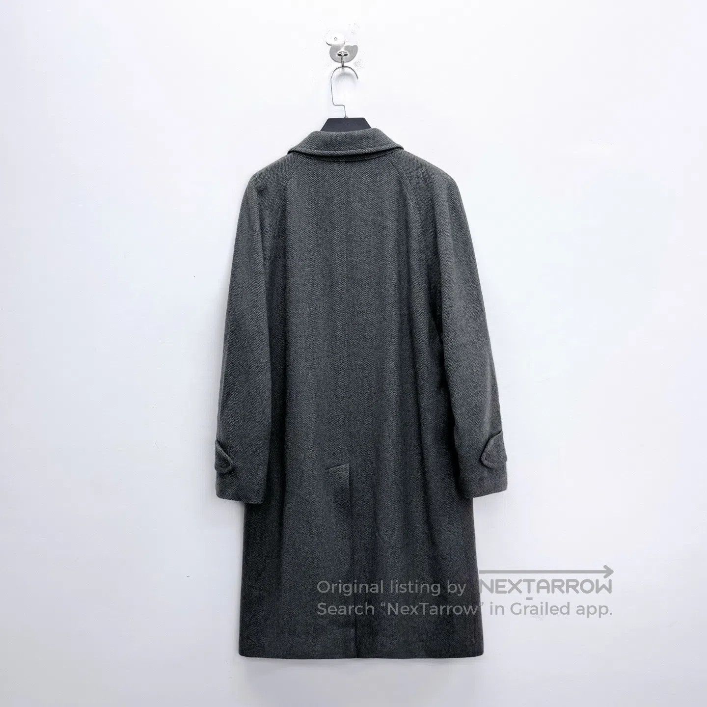 Burberry Burberry Dark Grey Hidden Button Wool Straight Coat| Size US M / EU 48-50 / 2 - 2 Thumbnail