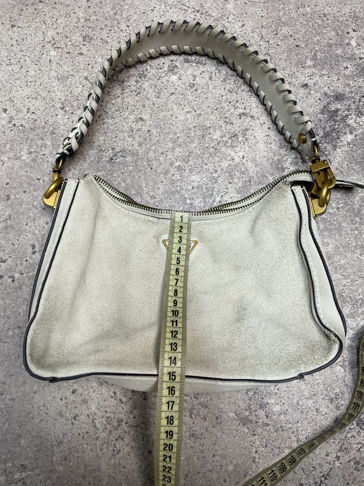 Guess × Vintage Vintage y2k Guess Baguette Avantgarde Shoulder Bag Hobo Size ONE SIZE - 9 Thumbnail