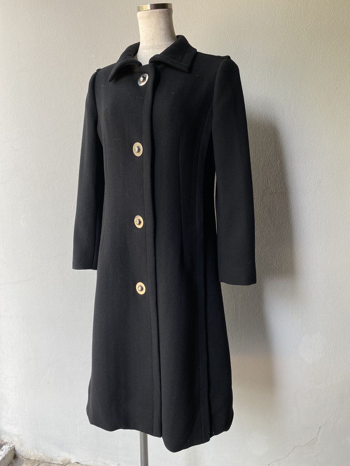 image of Givenchy Boutique Vintage Wool Coats in Black, Women's