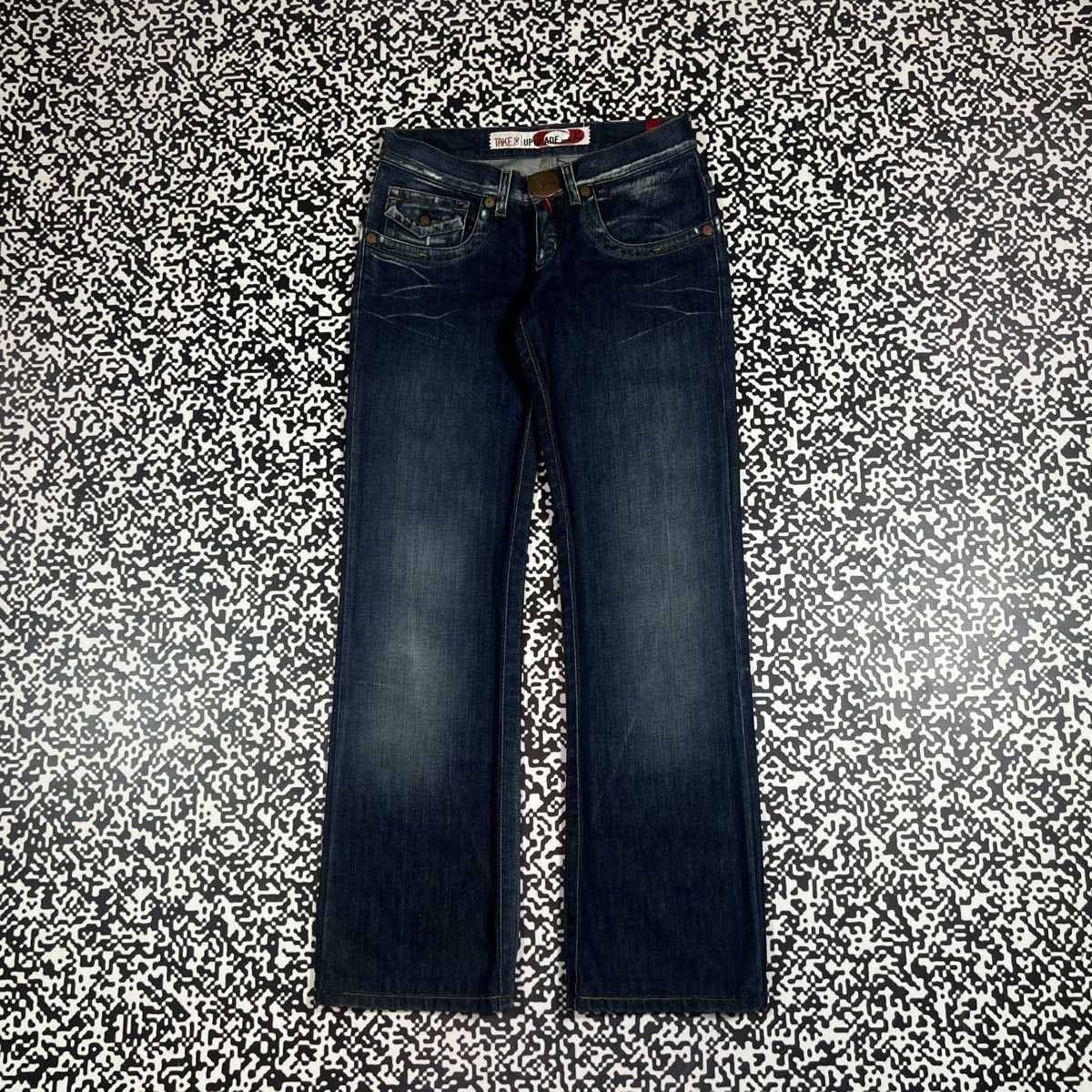 Japanese Brand Vintage Y2K Take Two Japanese Style Wide Retro Jeans Size 28" / US 6 / IT 42 - 2 Thumbnail