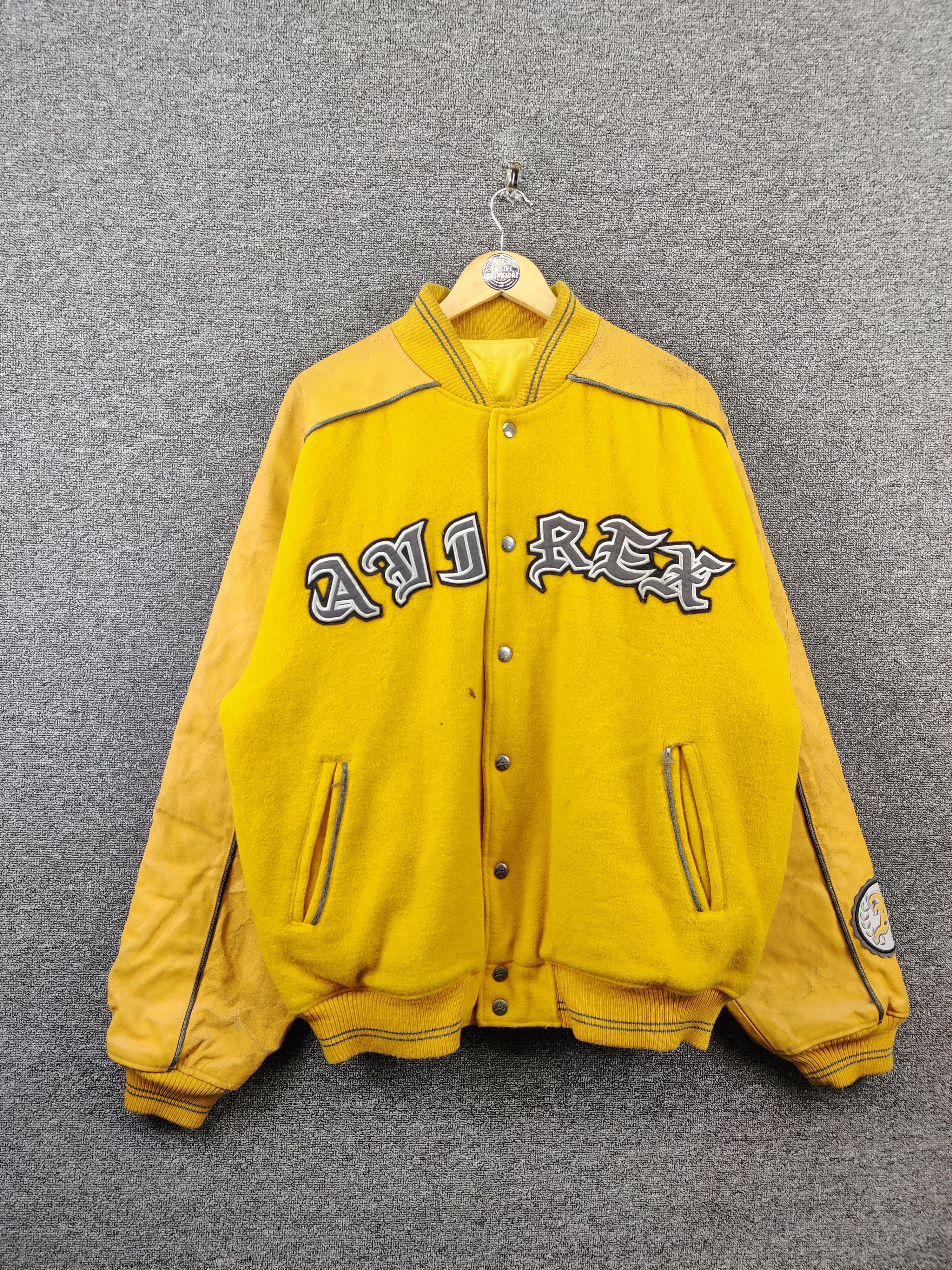 Avirex Vintage 90s Avirex Reversible Wool Varsity Leather Jacket Size US M / EU 48-50 / 2 - 4 Thumbnail
