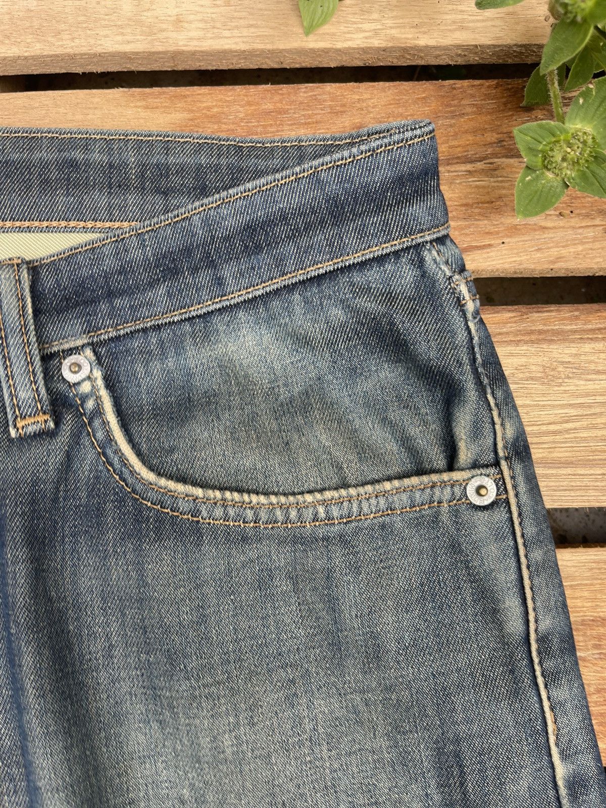 Edwin × Vintage Vintage Edwin 503 Flex Straight Cut Jeans Size US 33 - 7 Thumbnail