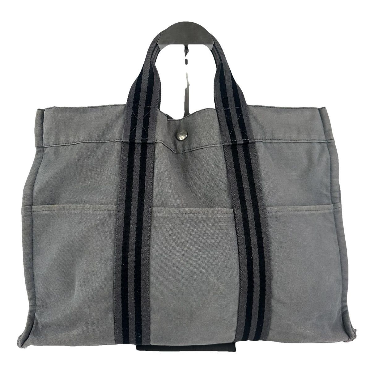 Other Hermès Silver Cotton Handbag Size ONE SIZE - 1 Thumbnail