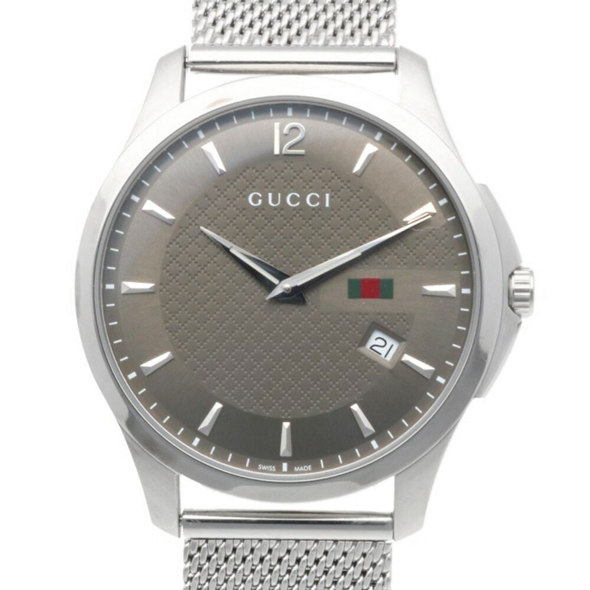 Gucci Gucci G Timeless Watch Stainless Steel 126.3 Quartz Men's GUCCI Non-Waterproof Reason for Sale Size ONE SIZE - 1 Thumbnail